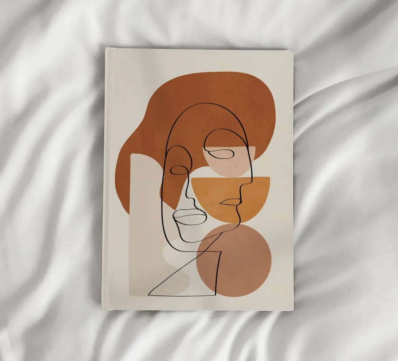 Abstract Clay Faces II notebook by cityart