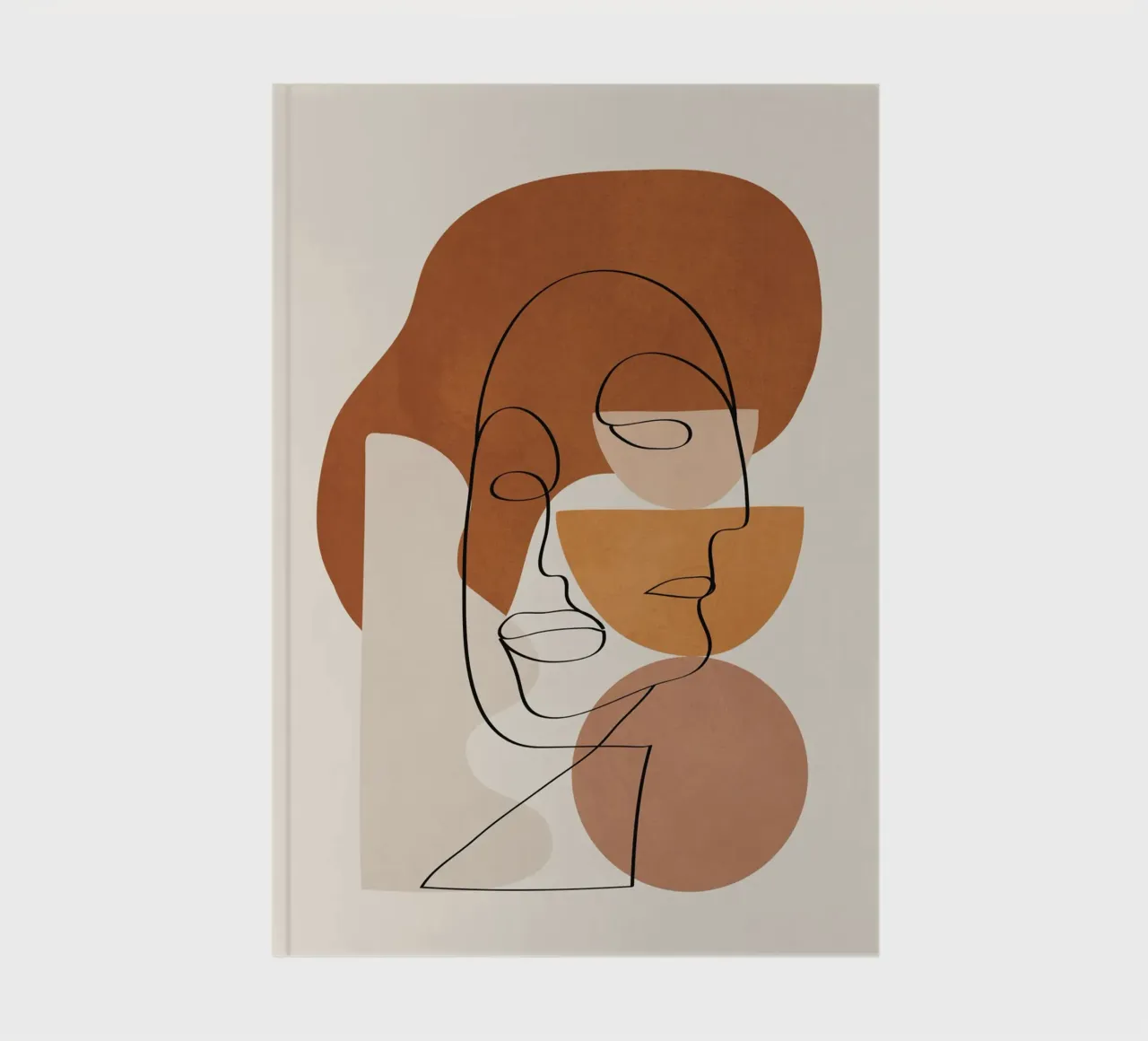 Abstract Clay Faces II notebook by cityart