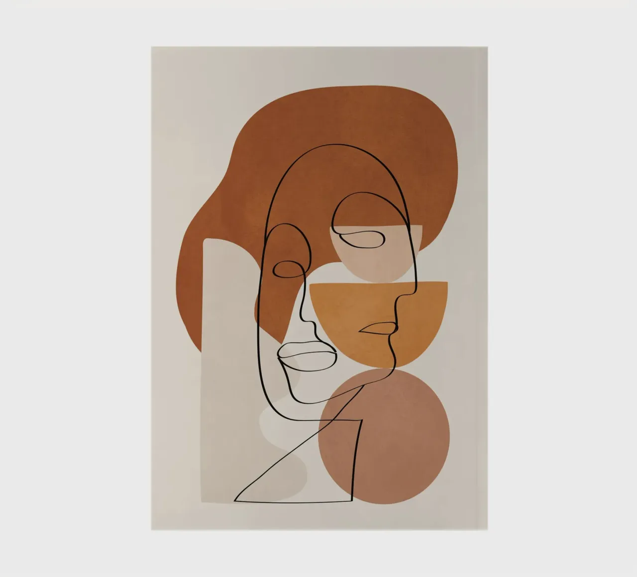 Abstract Clay Faces II carnet de notes de cityart