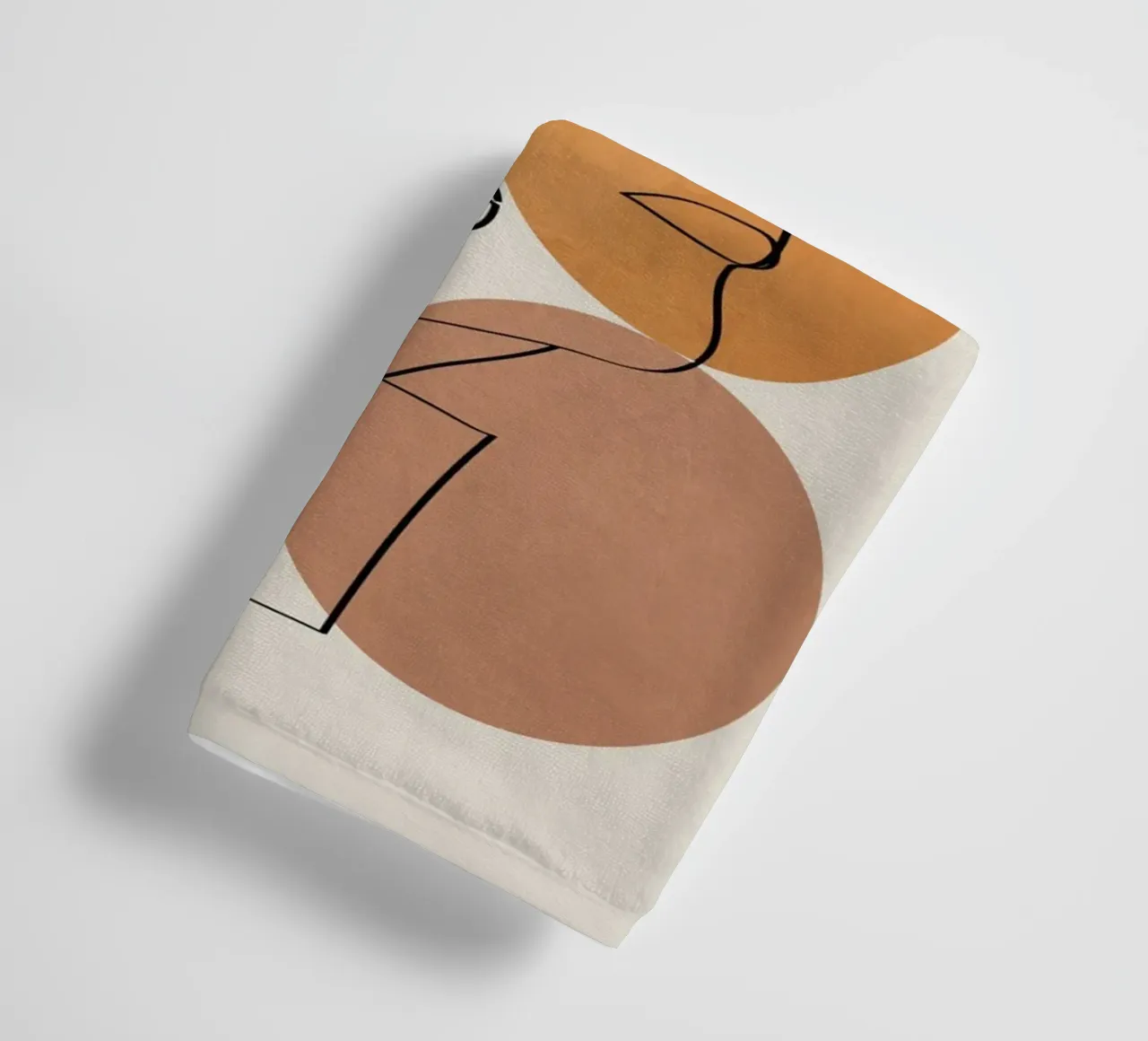 Abstract Clay Faces II towel by cityart