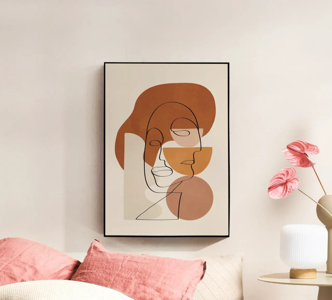 Abstract Clay Faces II plexiglass da cityart