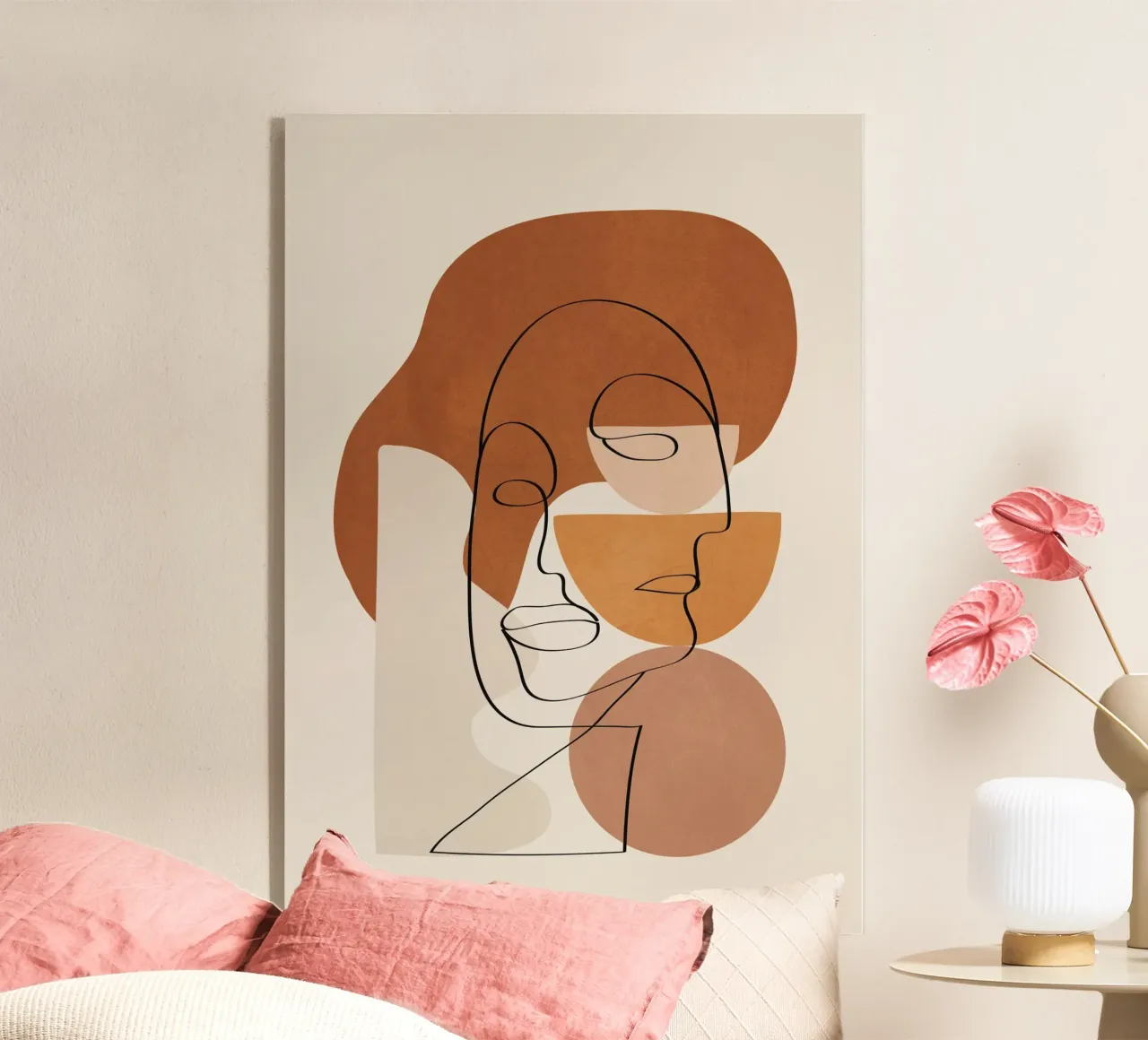 Abstract Clay Faces II plexiglass da cityart