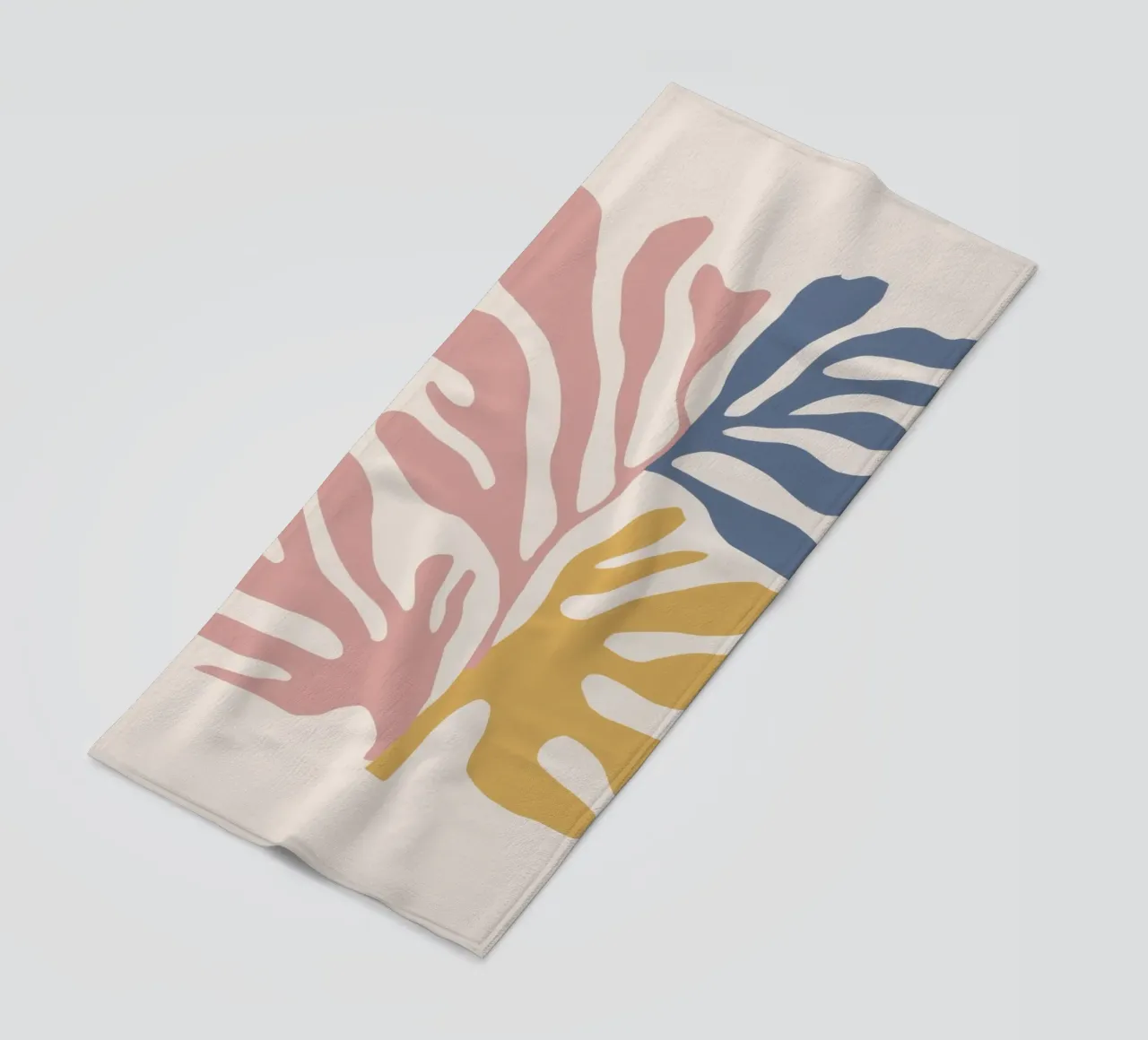Maraoui Leaf Forms beach towel by Irish Strokes