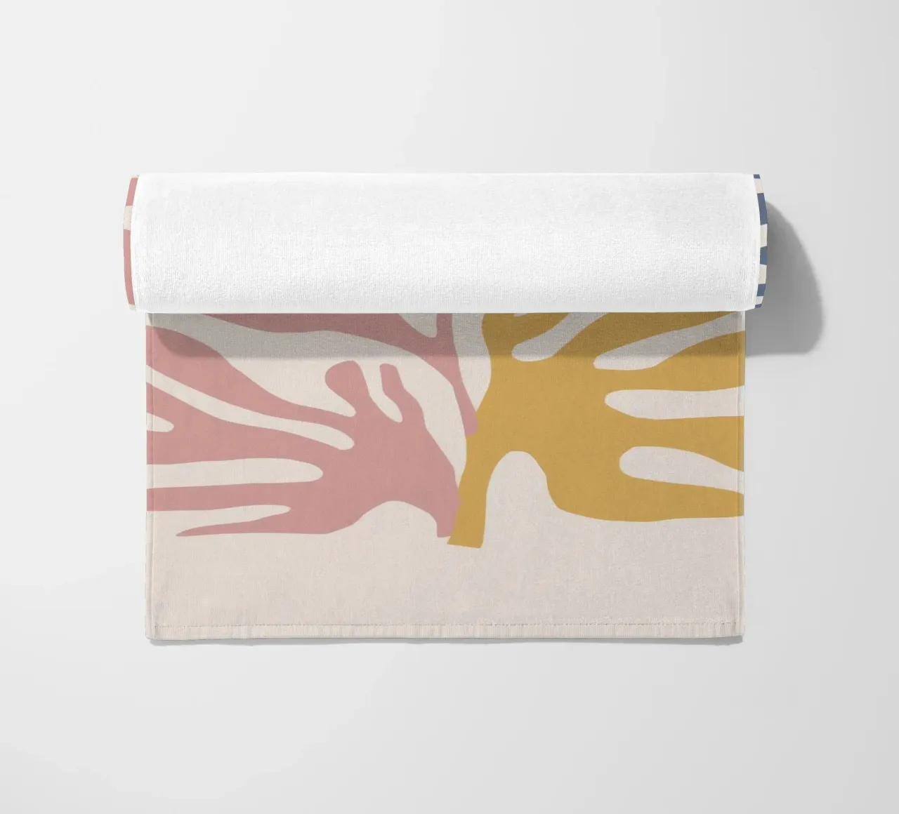 Maraoui Leaf Forms beach towel by Irish Strokes
