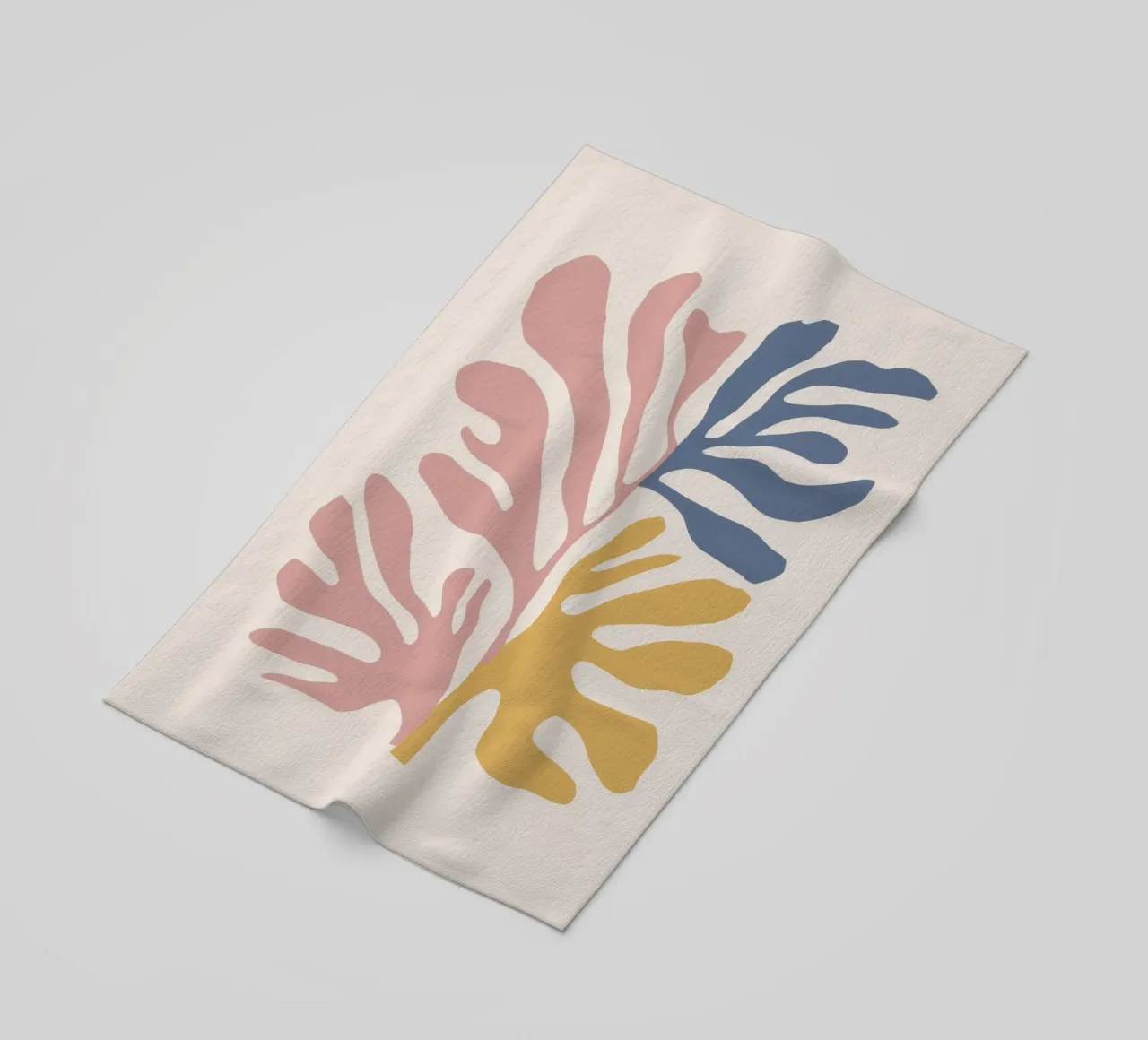 Maraoui Leaf Forms beach towel by Irish Strokes