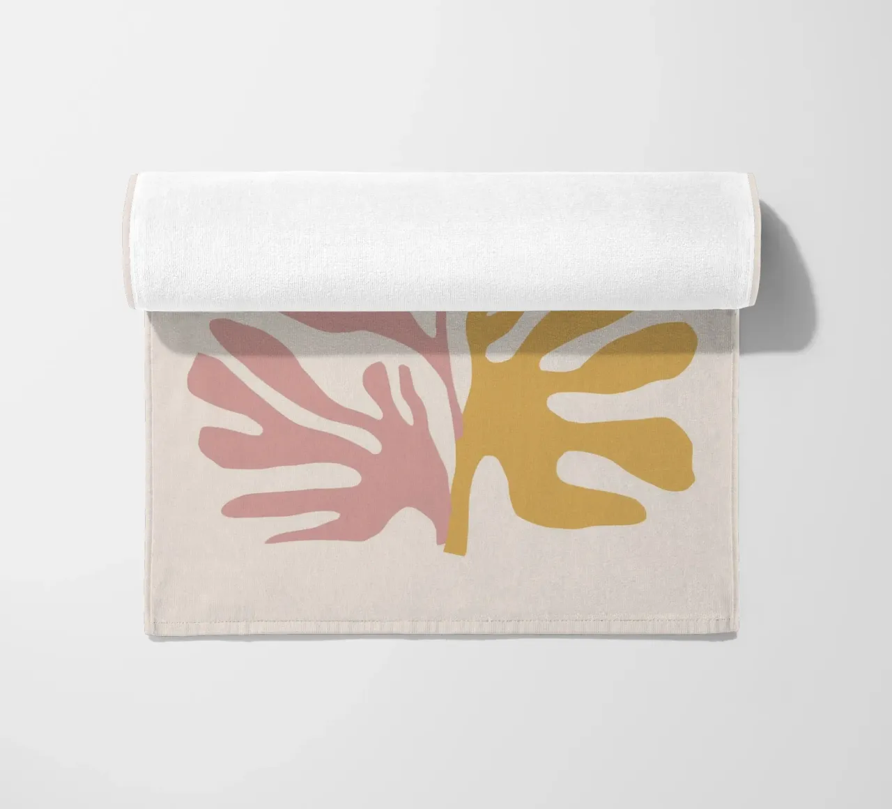 Maraoui Leaf Forms beach towel by Irish Strokes
