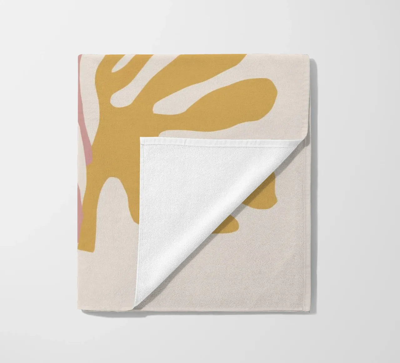 Maraoui Leaf Forms beach towel by Irish Strokes