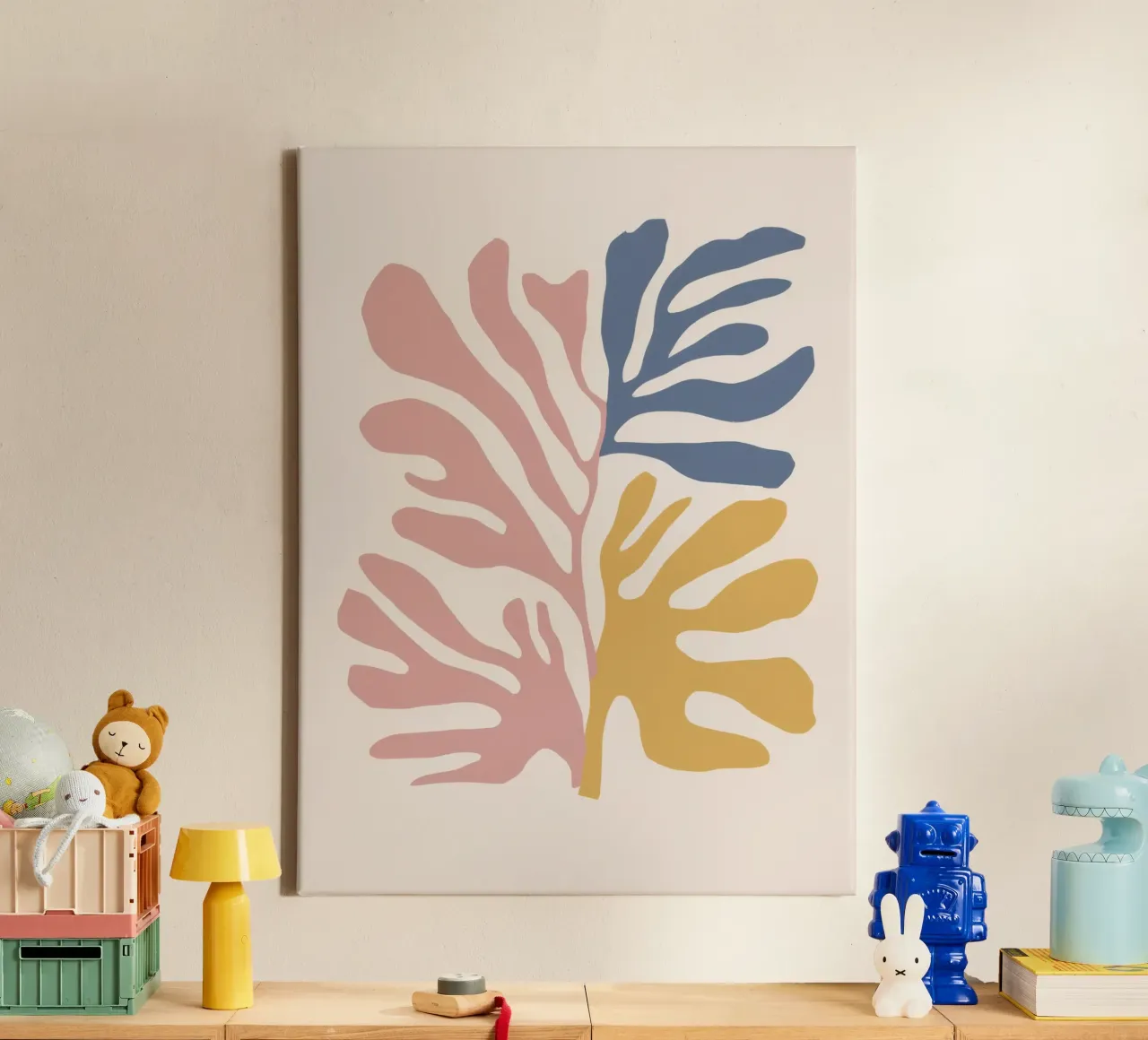 Maraoui Leaf Forms canvas by Irish Strokes