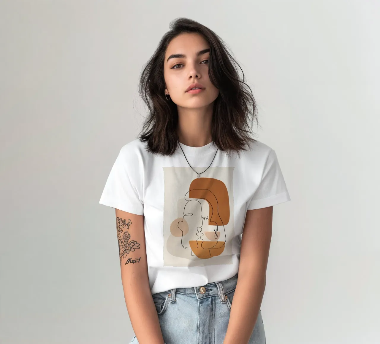 Abstract Clay Faces III t-shirt da cityart