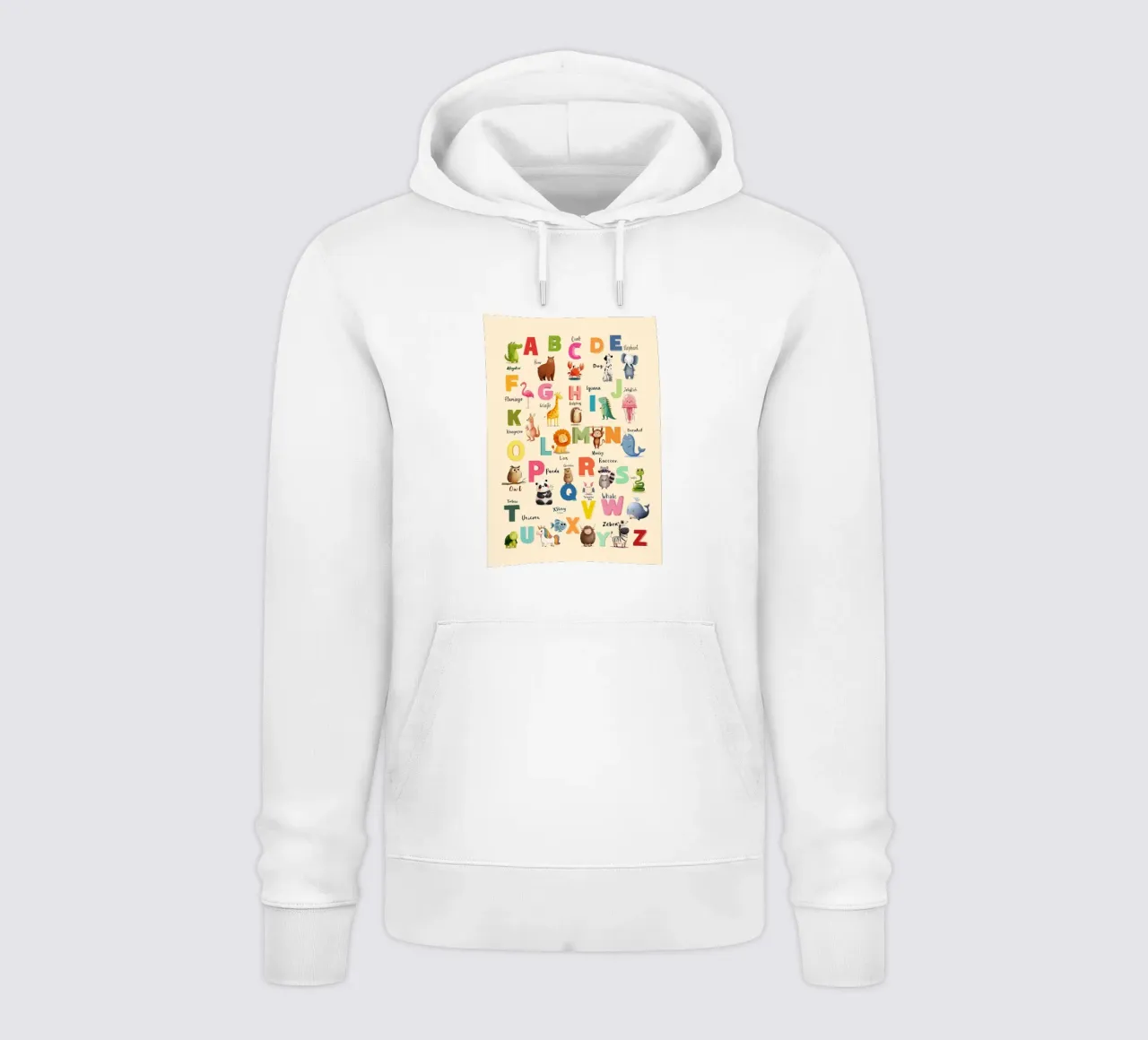 Alphabet Zoo hoodie by Kiara