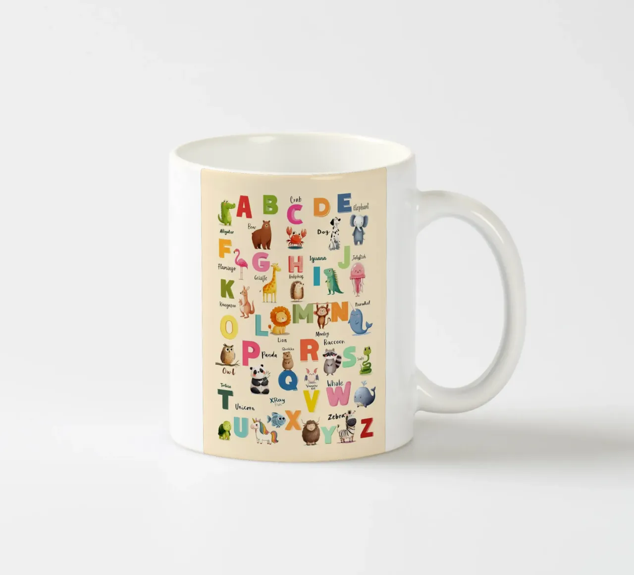 Alphabet Zoo tazza in ceramica da Kiara