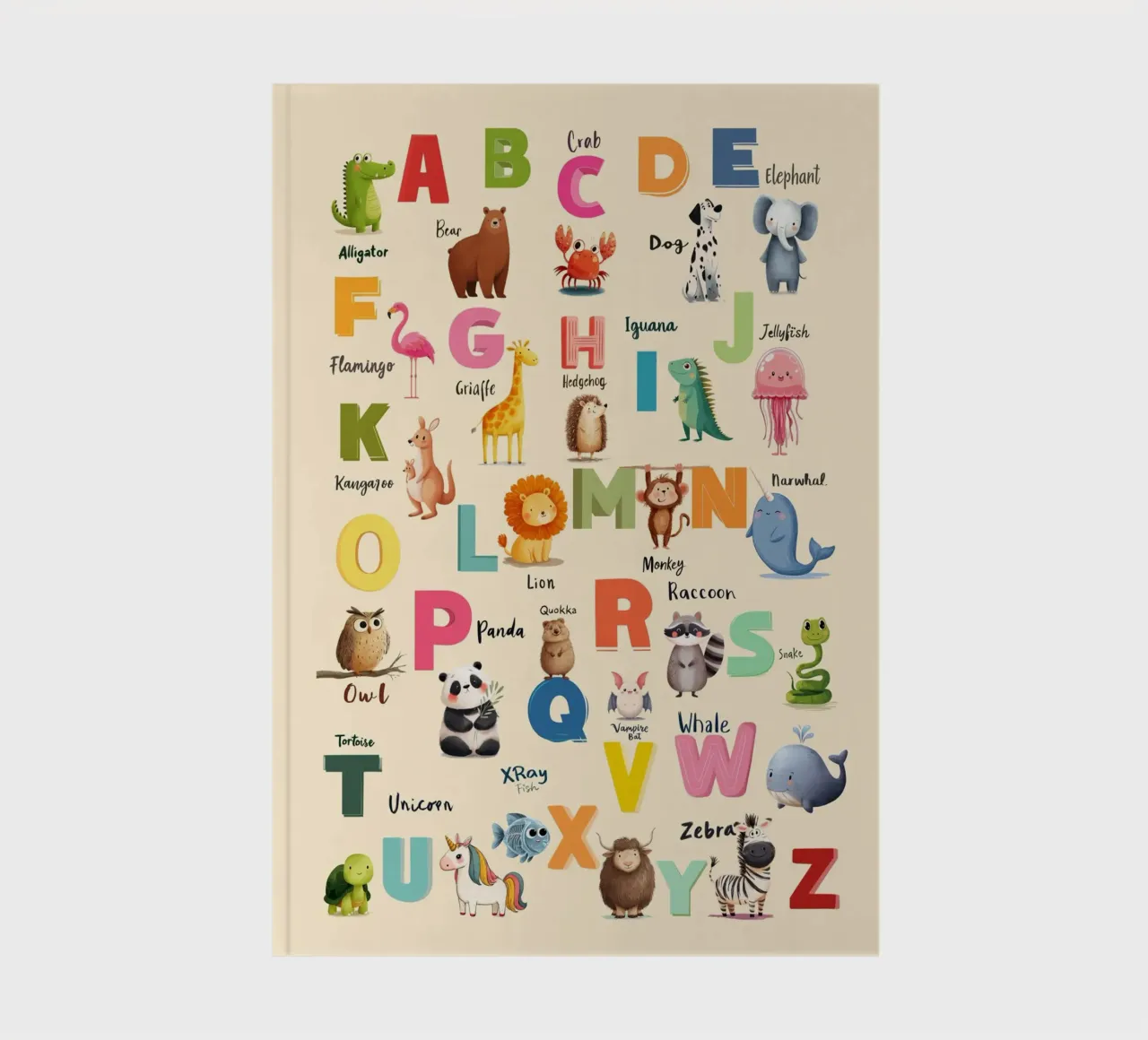 Alphabet Zoo notebook by Kiara