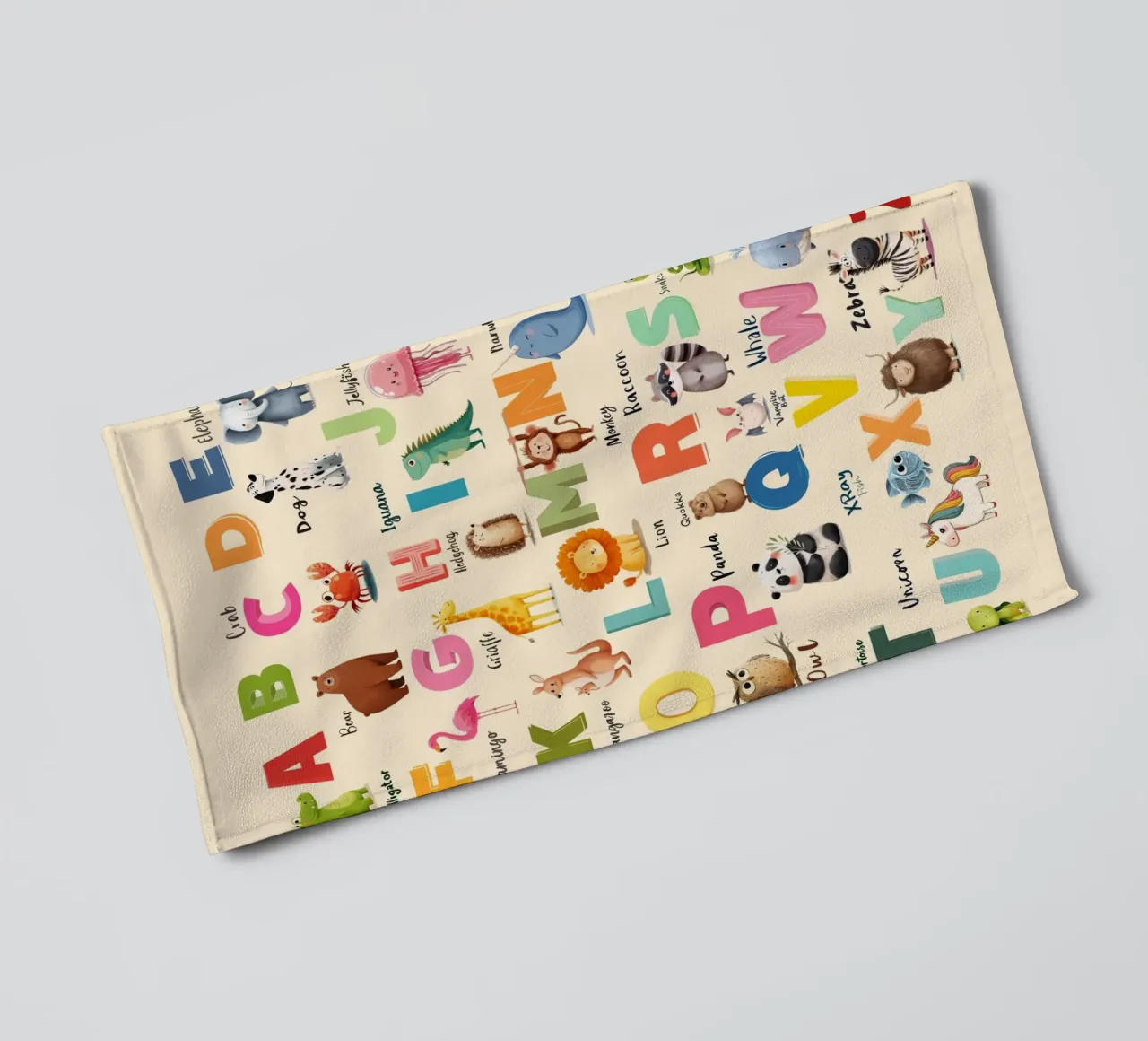 Alphabet Zoo asciugamano da bagno da Kiara