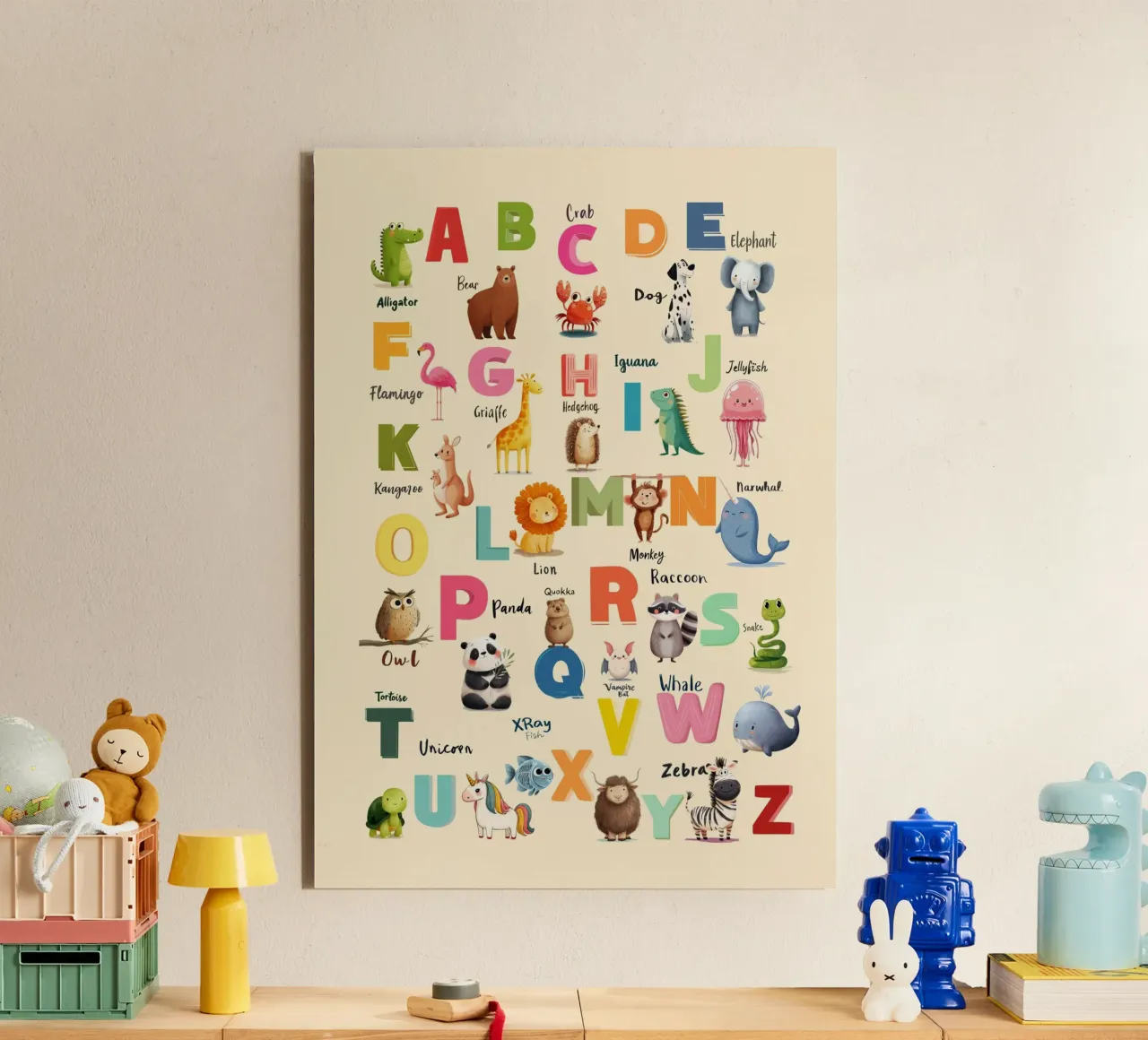 Alphabet Zoo alluminio dibond da Kiara