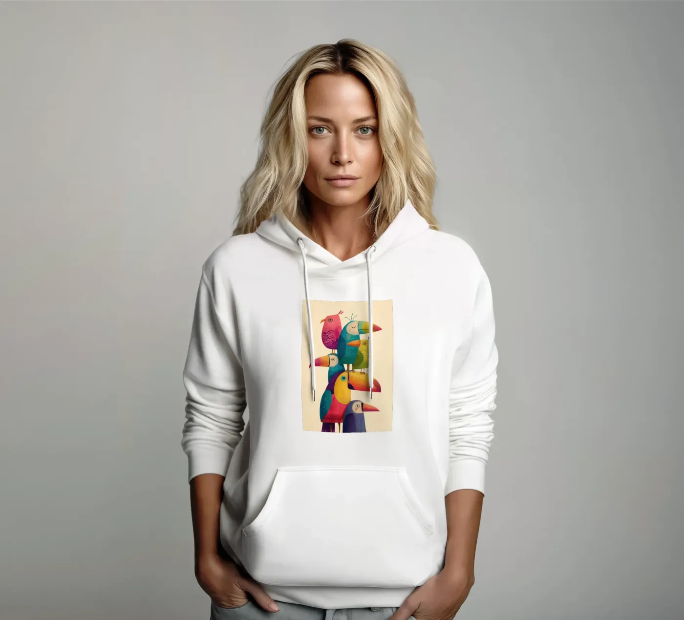 Birdie Stack hoodie by Kiara