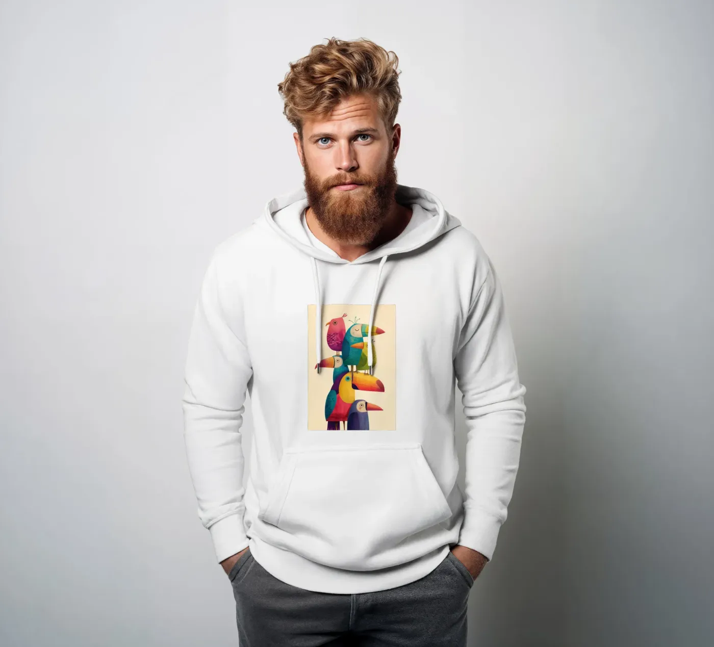 Birdie Stack hoodie by Kiara