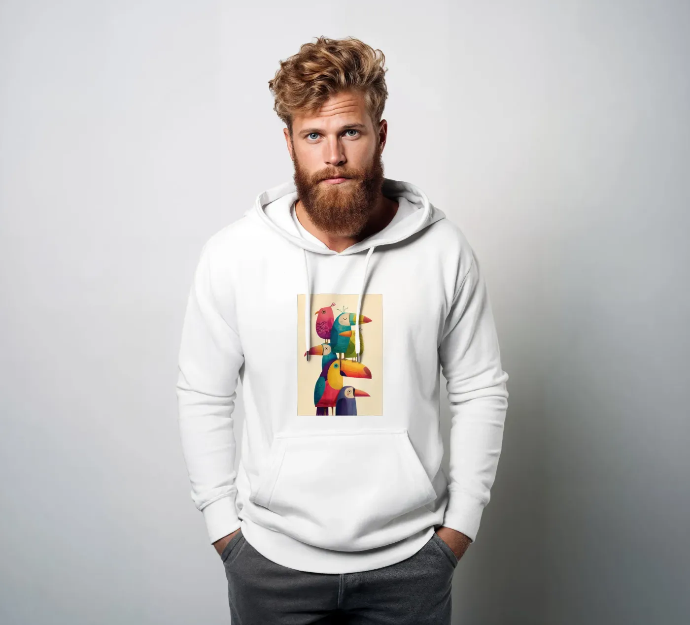 Birdie Stack hoodie by Kiara