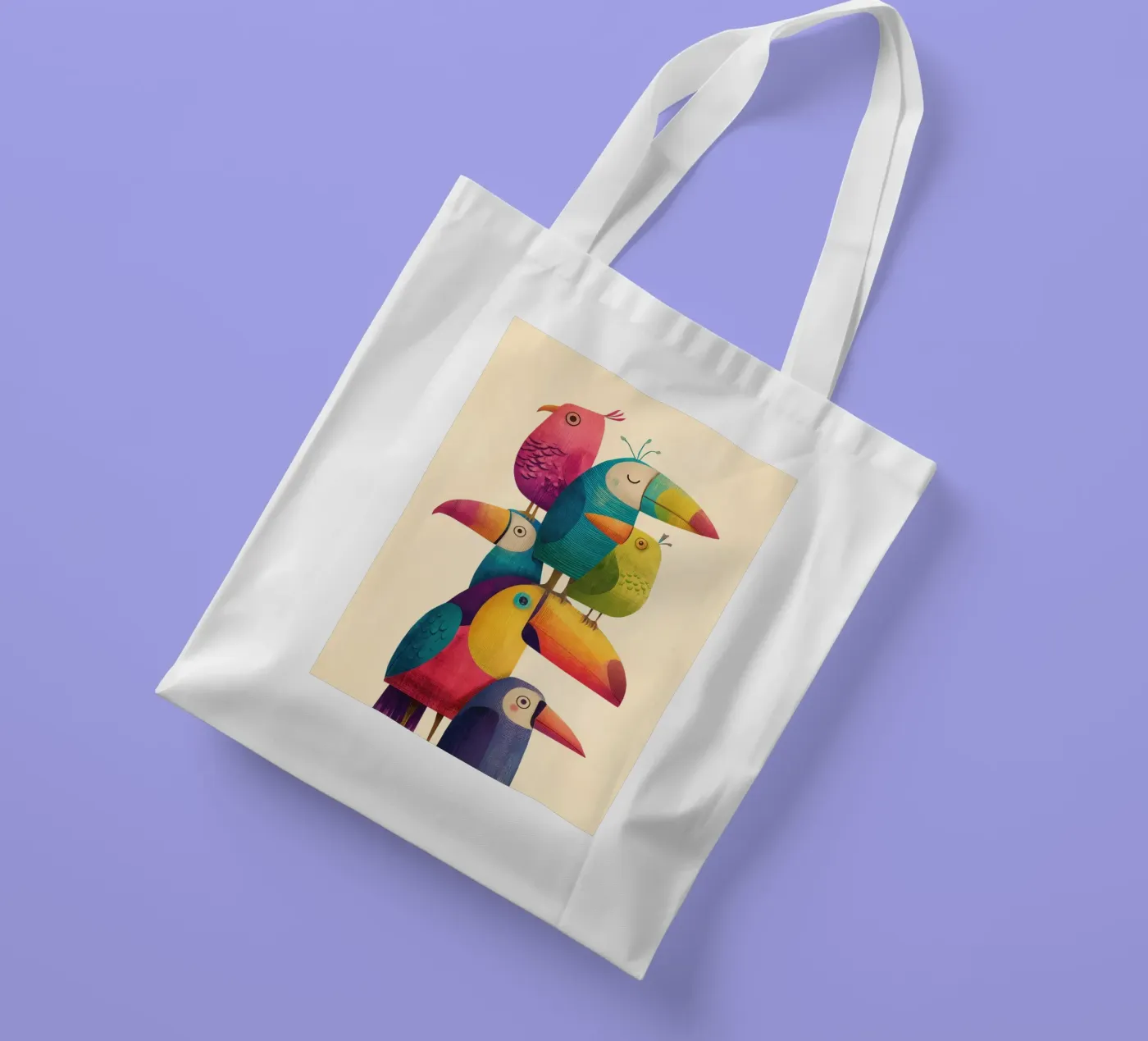 Birdie Stack tote bag by Kiara