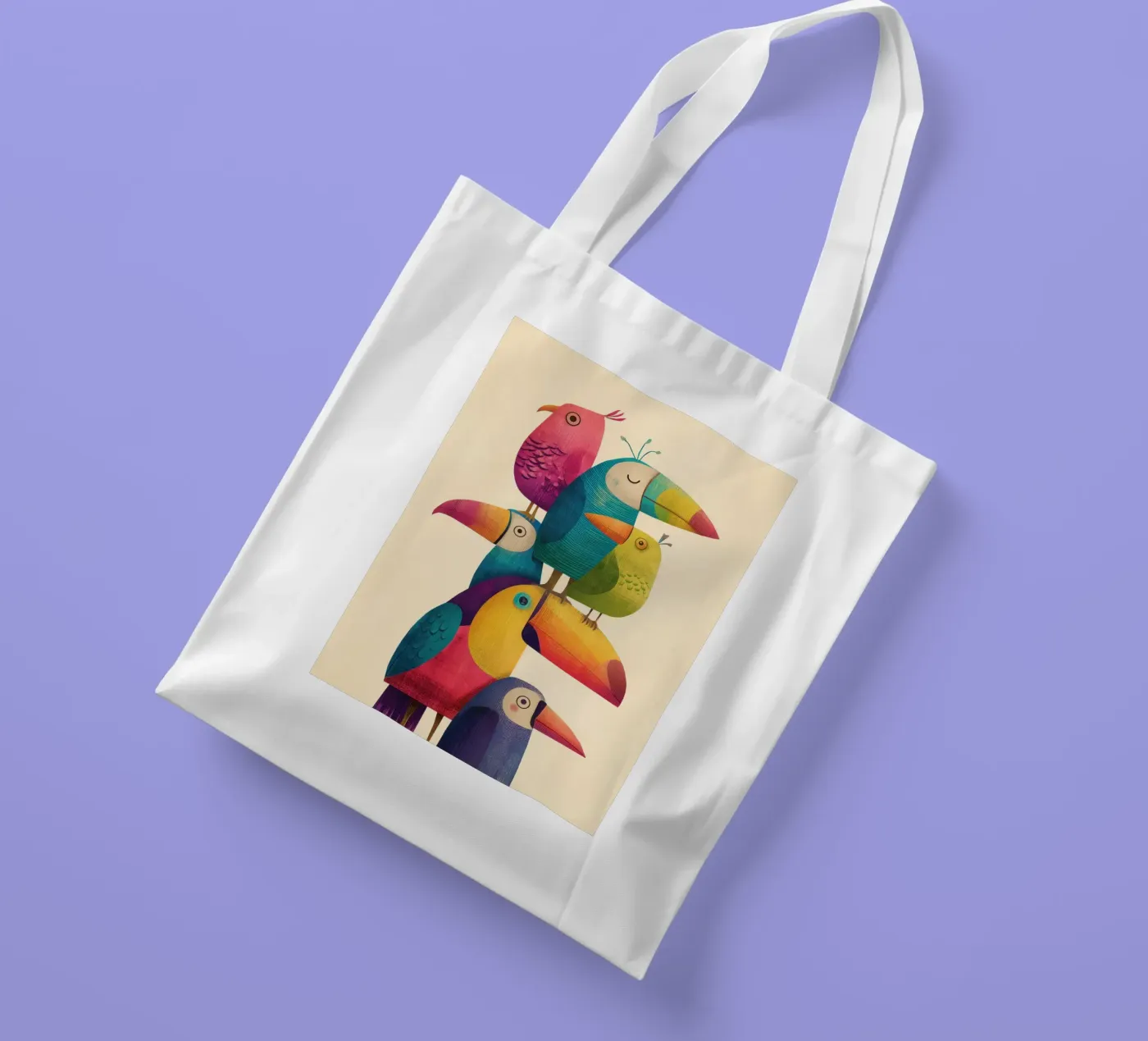 Birdie Stack tote bag by Kiara