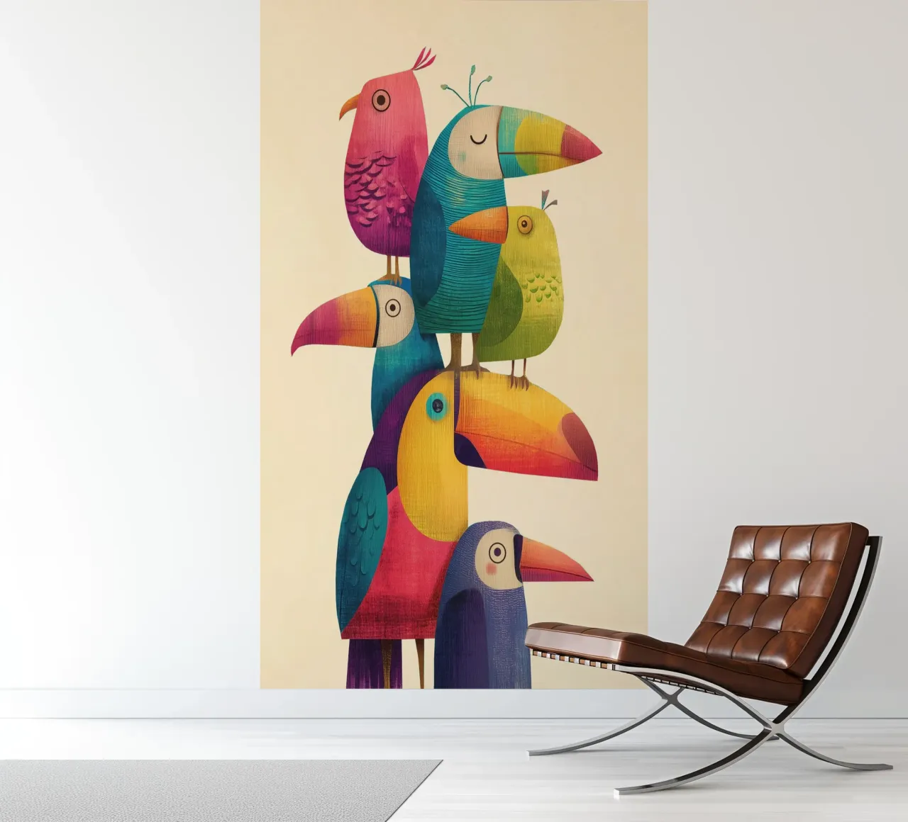 Birdie Stack fotobehang van Kiara