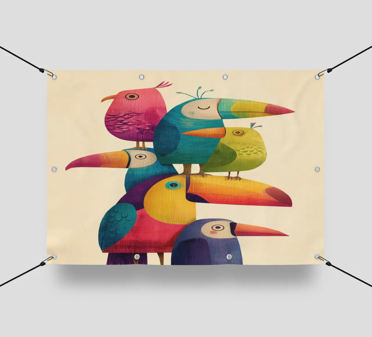 Birdie Stack telo in pvc da Kiara