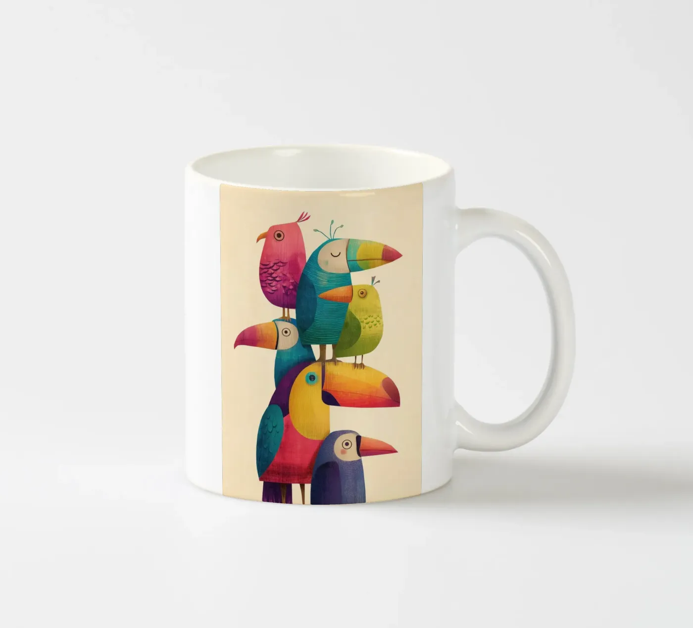 Birdie Stack keramische mok van Kiara