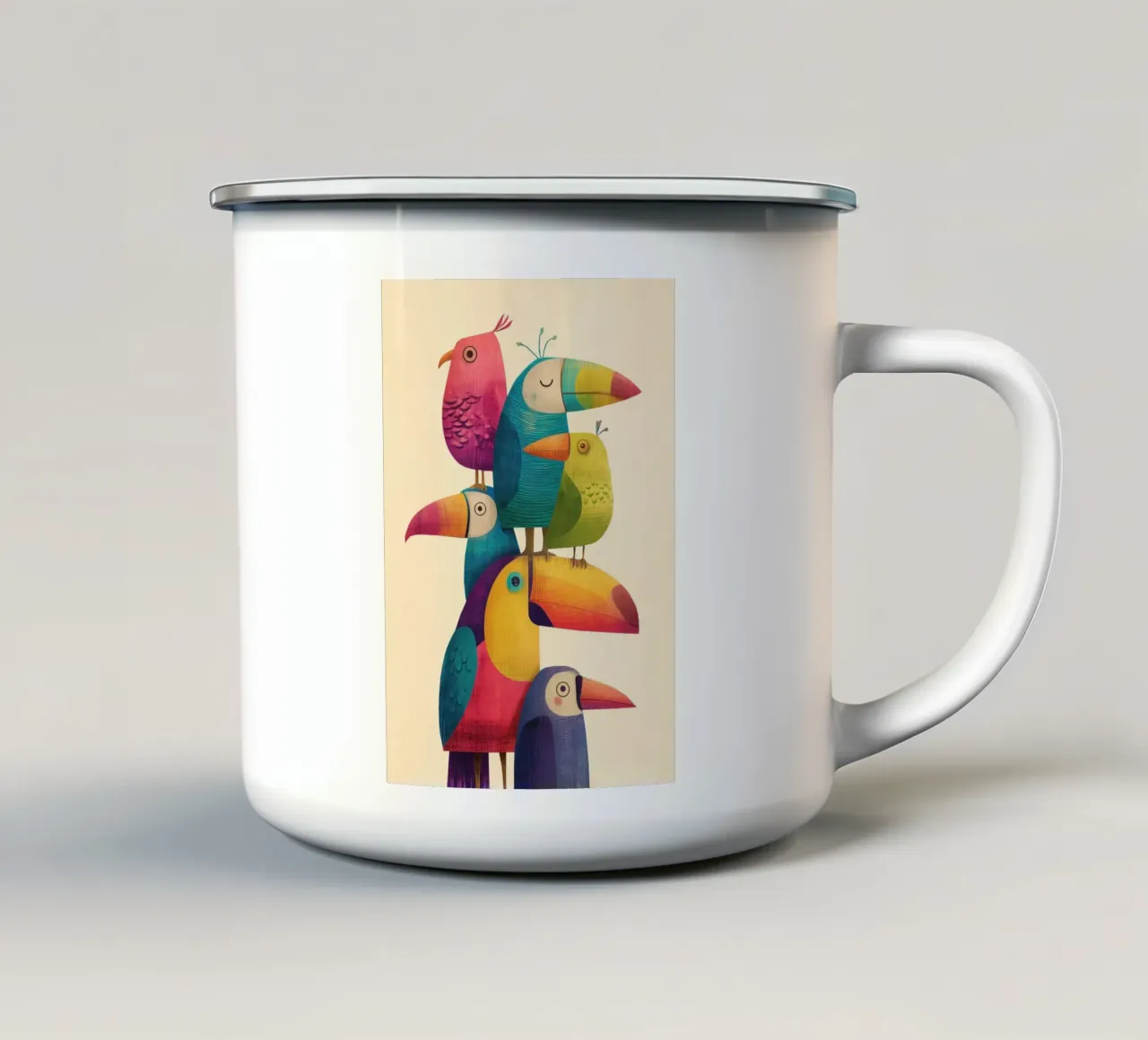 Birdie Stack tazza in smalto da Kiara
