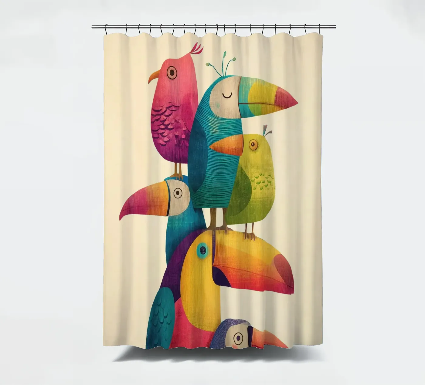 Birdie Stack douchegordijn van Kiara