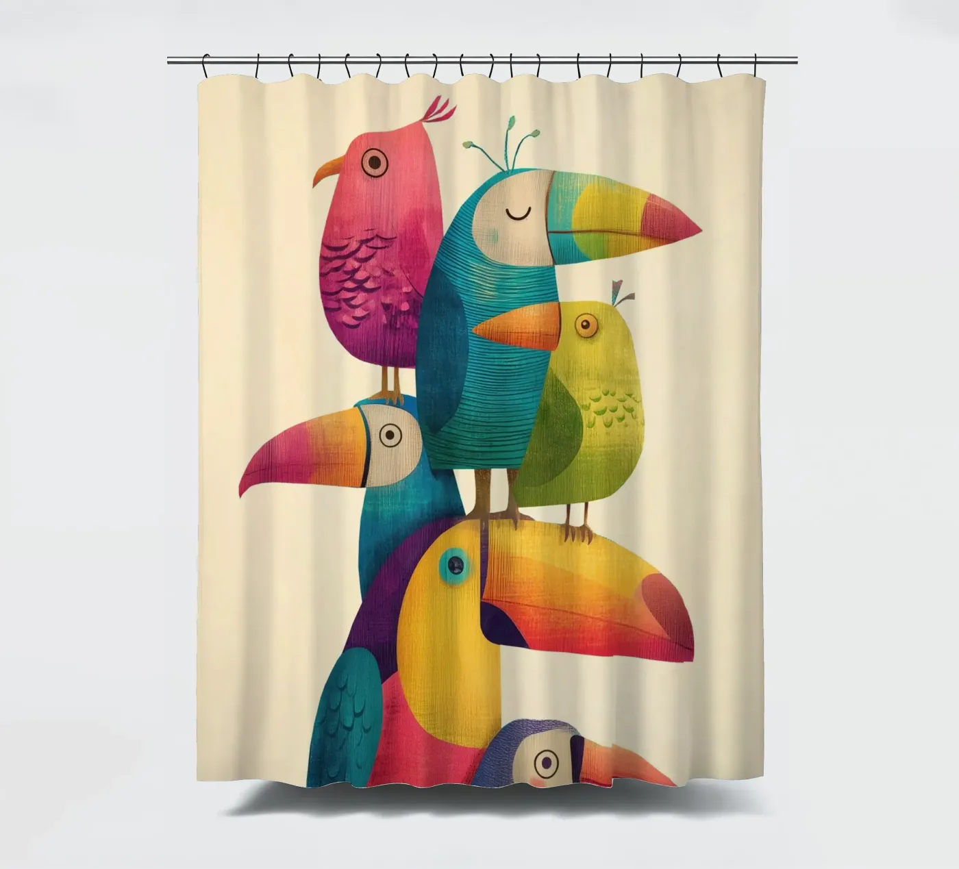 Birdie Stack douchegordijn van Kiara