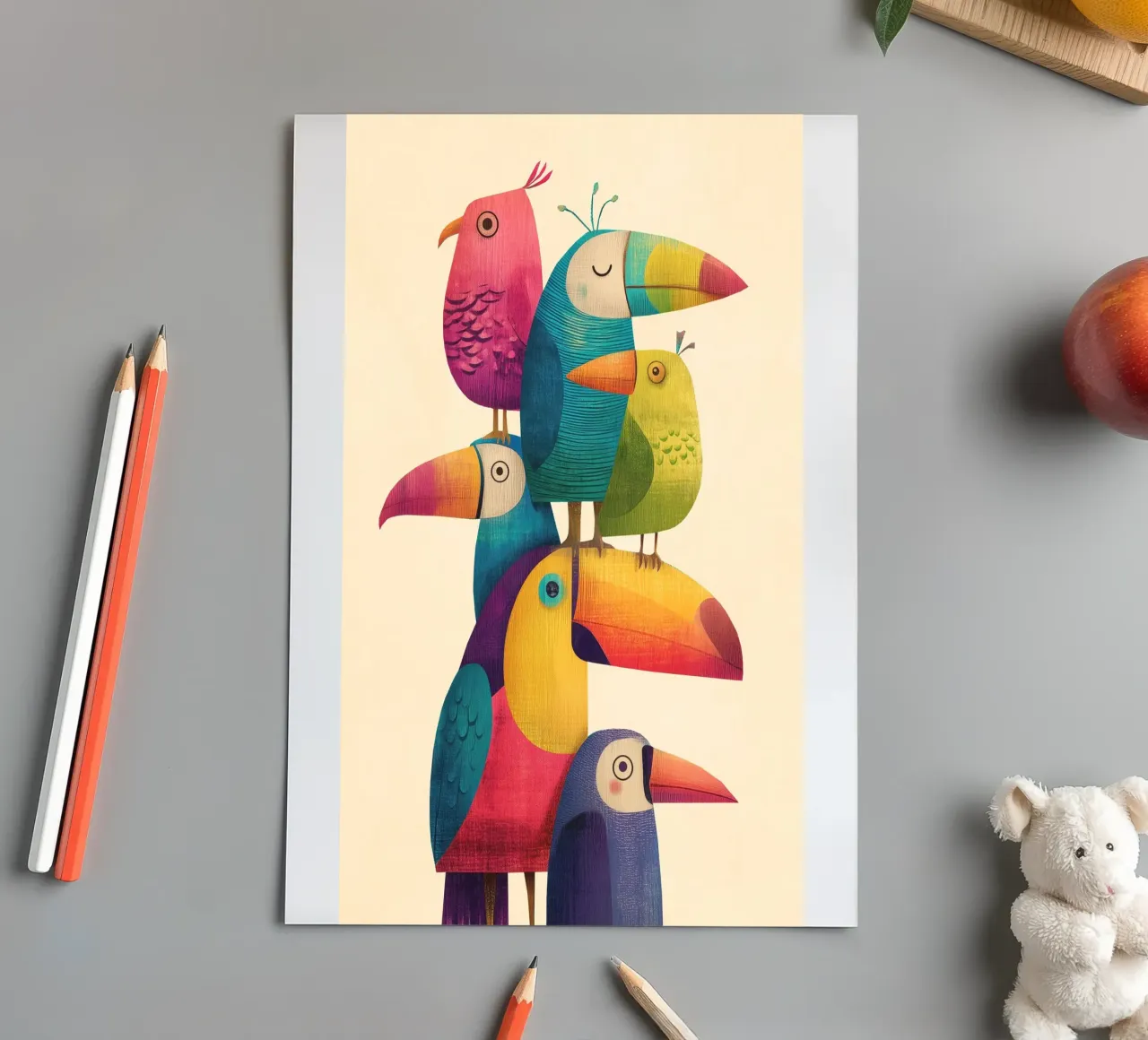 Birdie Stack sticker sheet by Kiara