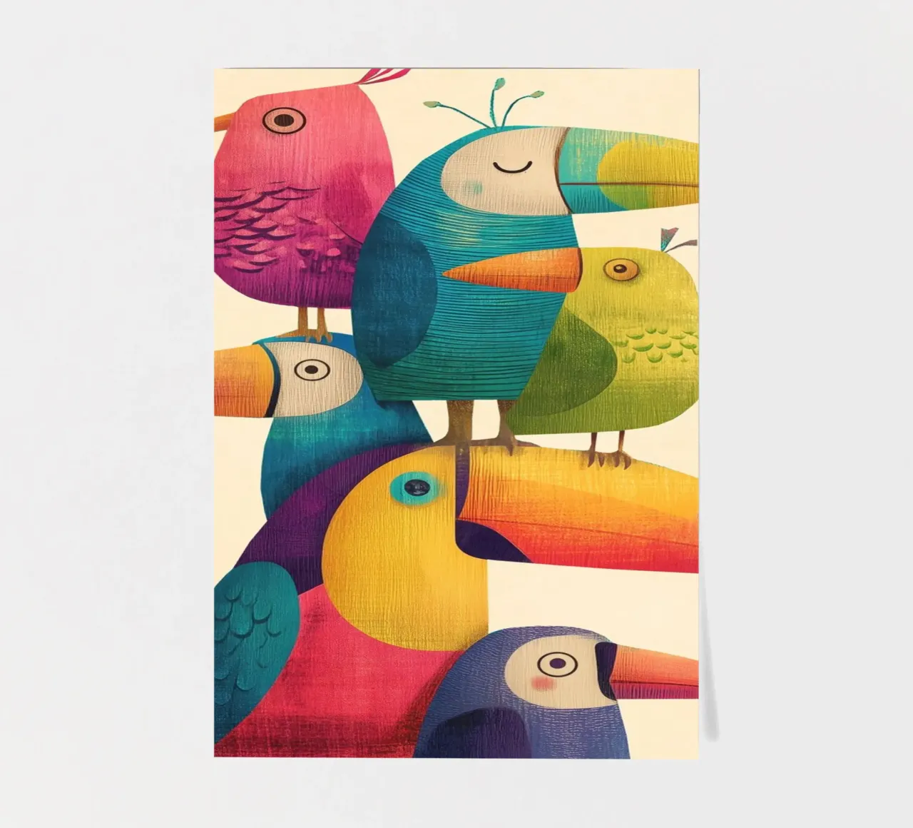 Birdie Stack sticker sheet by Kiara