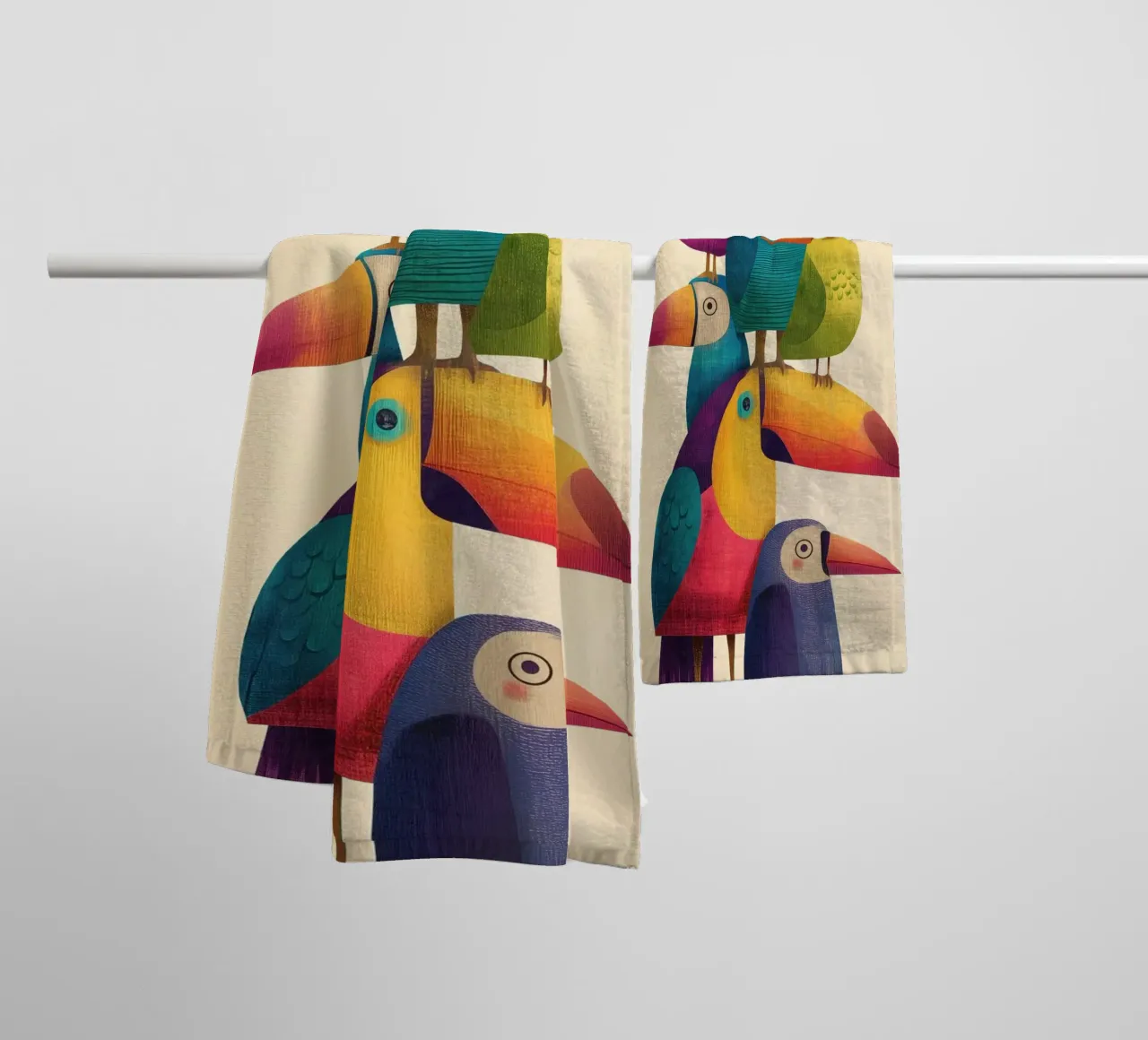 Birdie Stack badhanddoek van Kiara