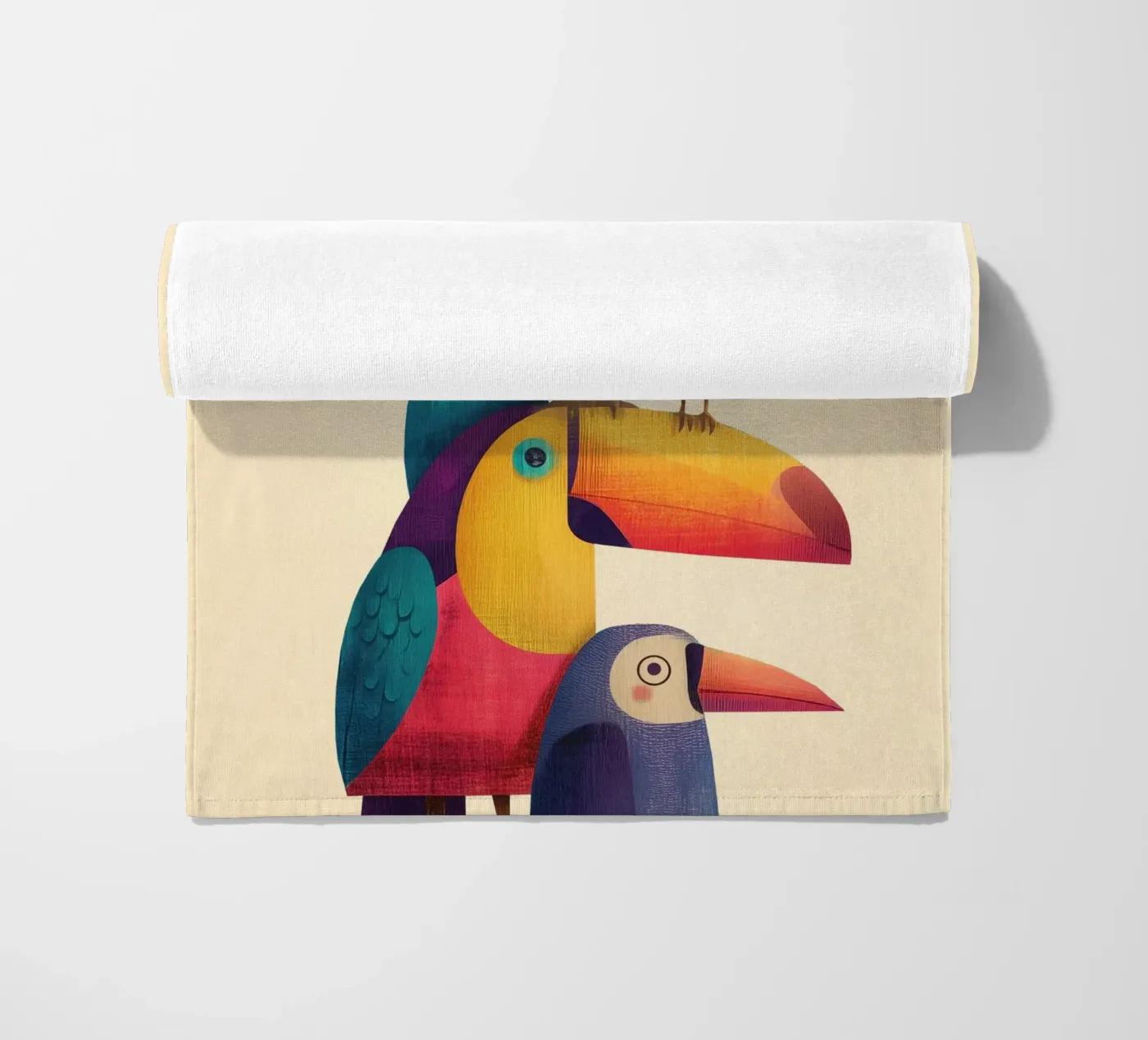 Birdie Stack beach towel by Kiara
