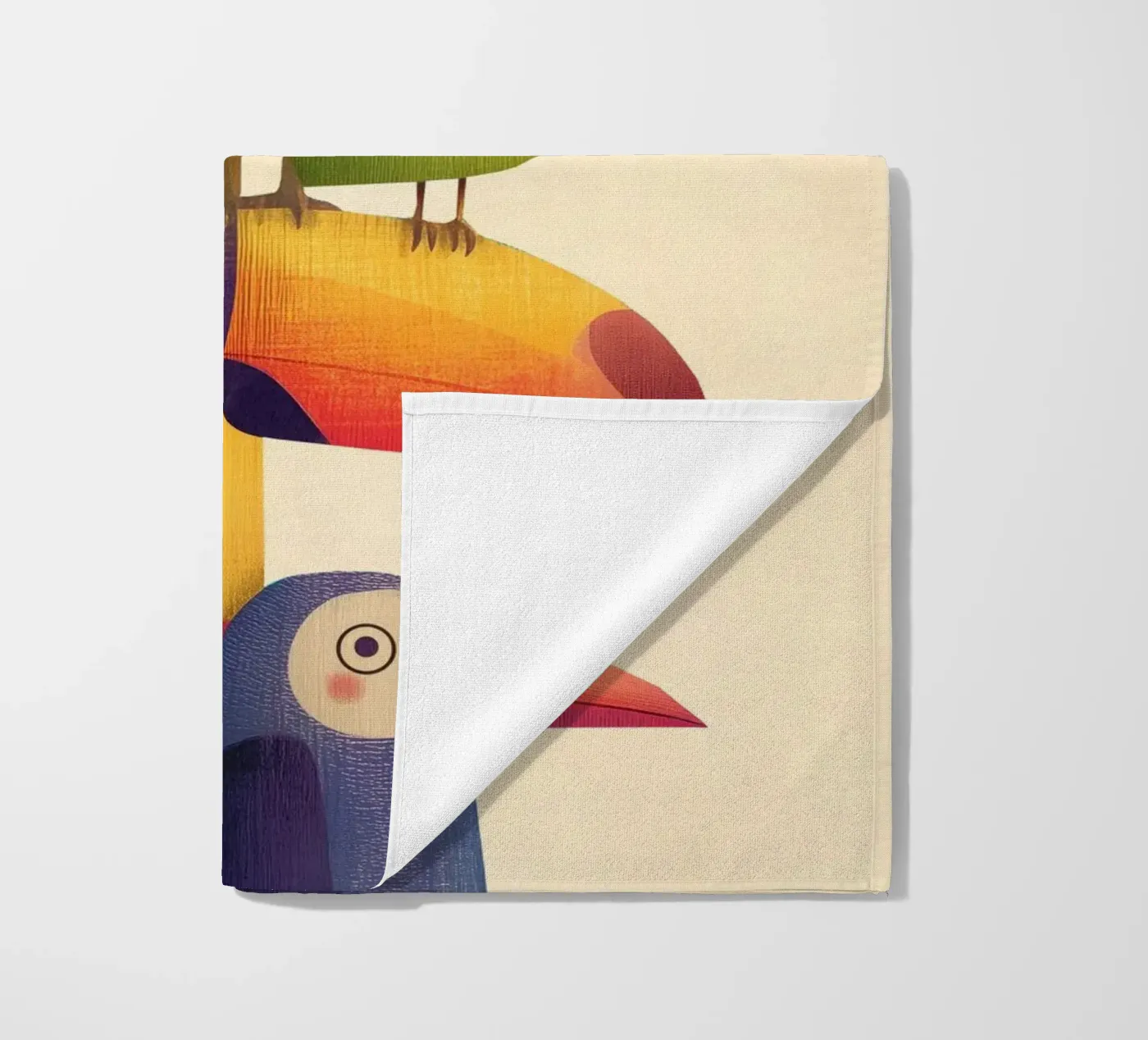 Birdie Stack beach towel by Kiara