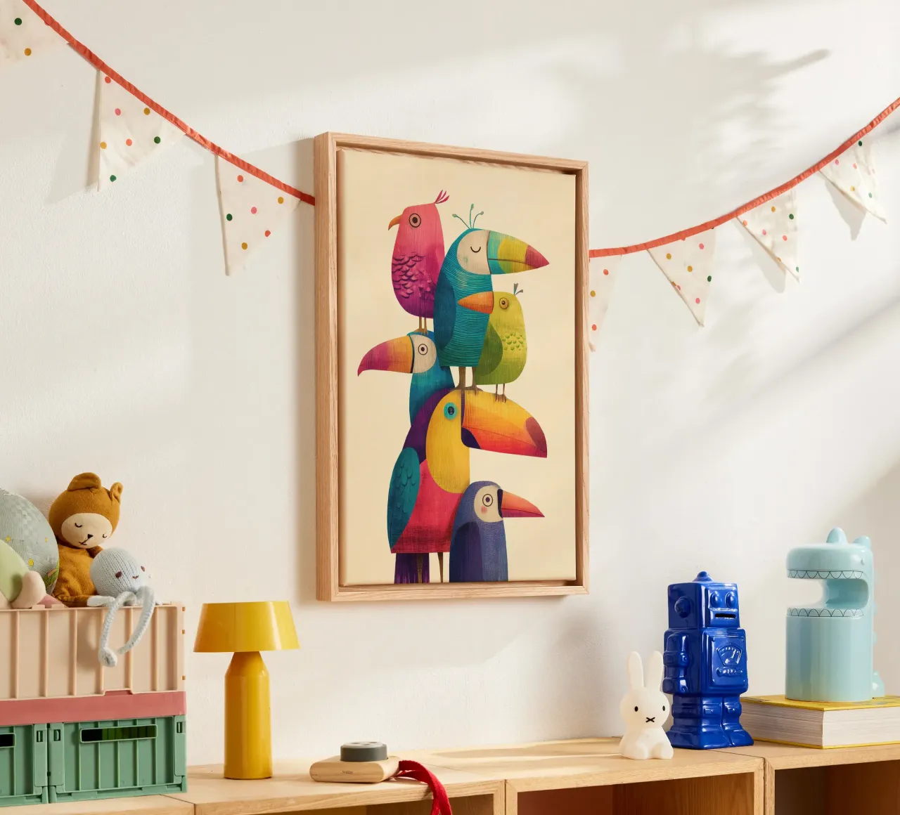 Birdie Stack canvas van Kiara