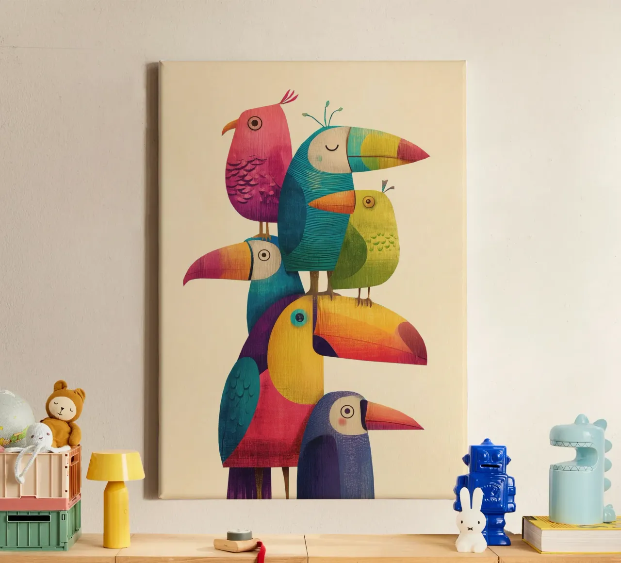 Birdie Stack canvas van Kiara