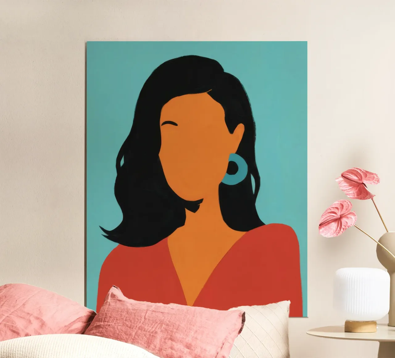 Fiducia minimalista poster con telaio in legno da Luna Aura