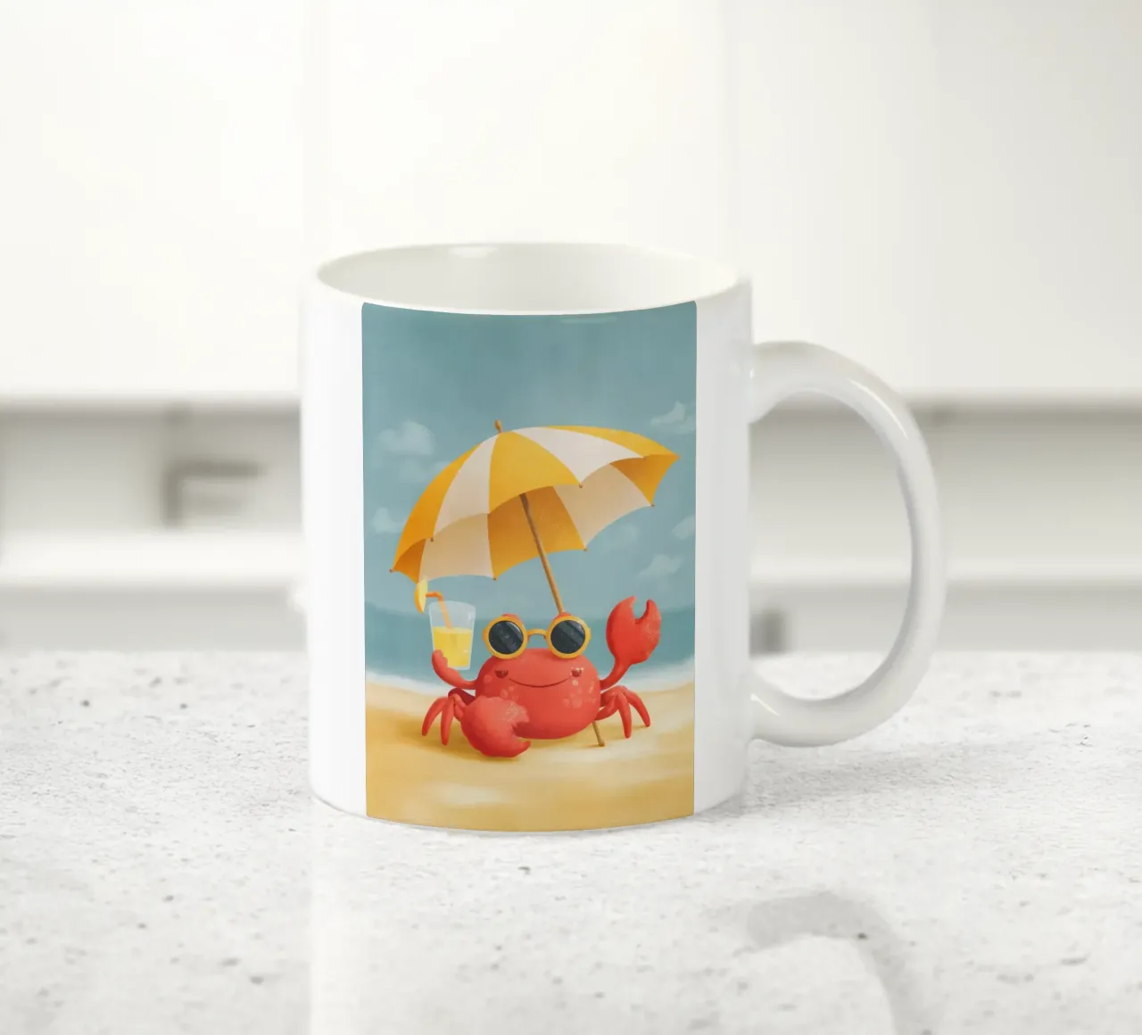 Cool Crab tazza in ceramica da Kiara