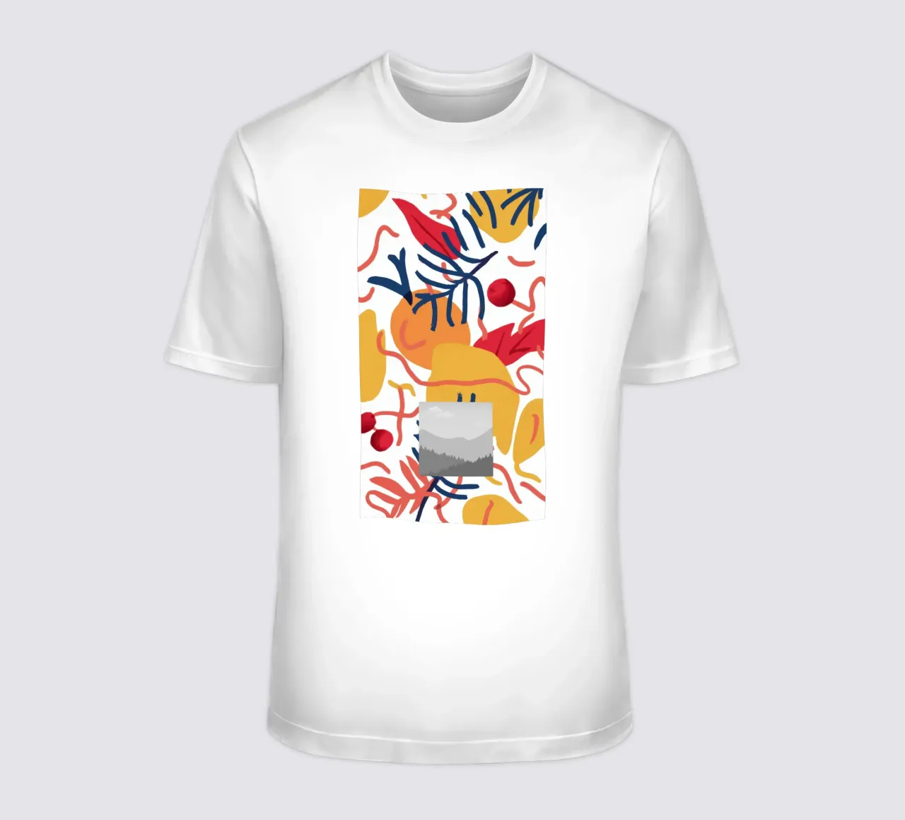 Abstract Botanical Form t-shirt by Luna Aura