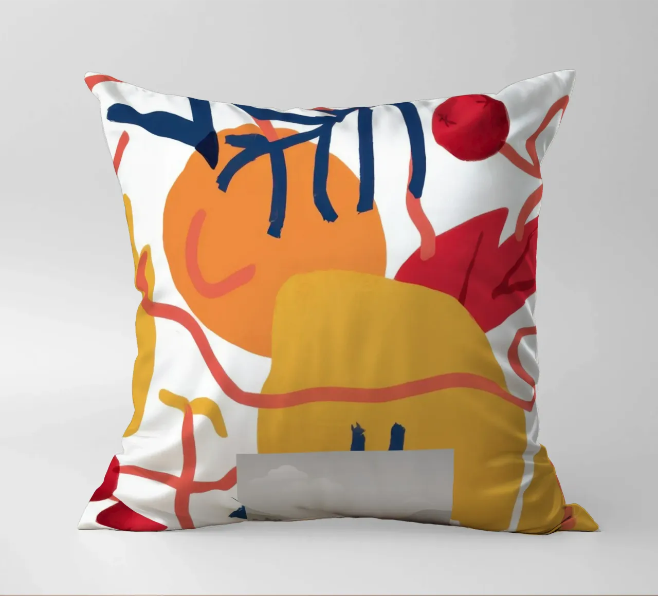 Abstract Botanical Form decorative cushion by Luna Aura