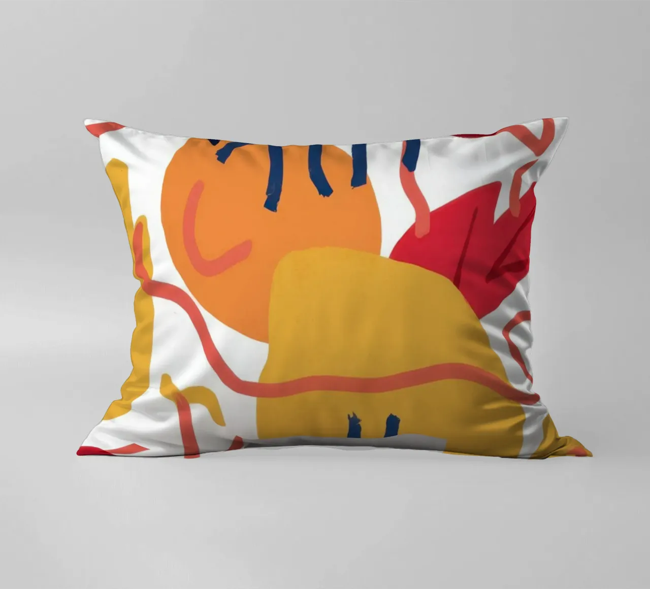 Abstract Botanical Form decorative cushion by Luna Aura