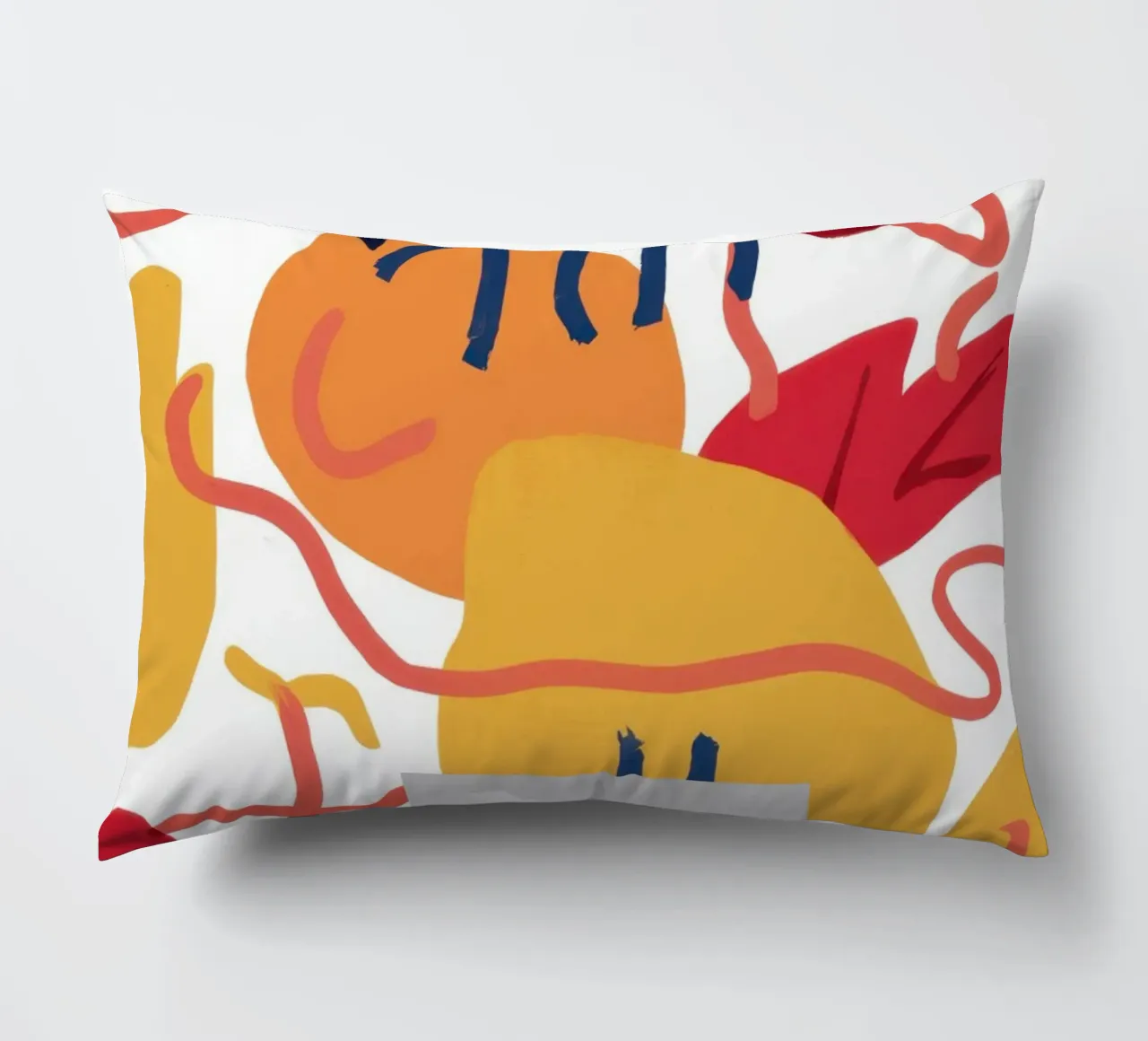 Abstract Botanical Form decorative cushion by Luna Aura