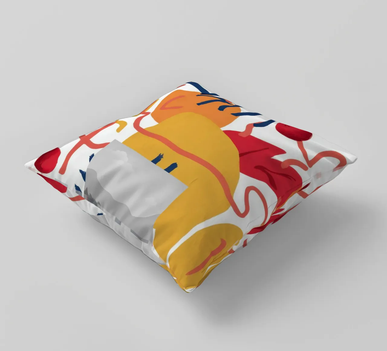 Abstract Botanical Form decorative cushion by Luna Aura