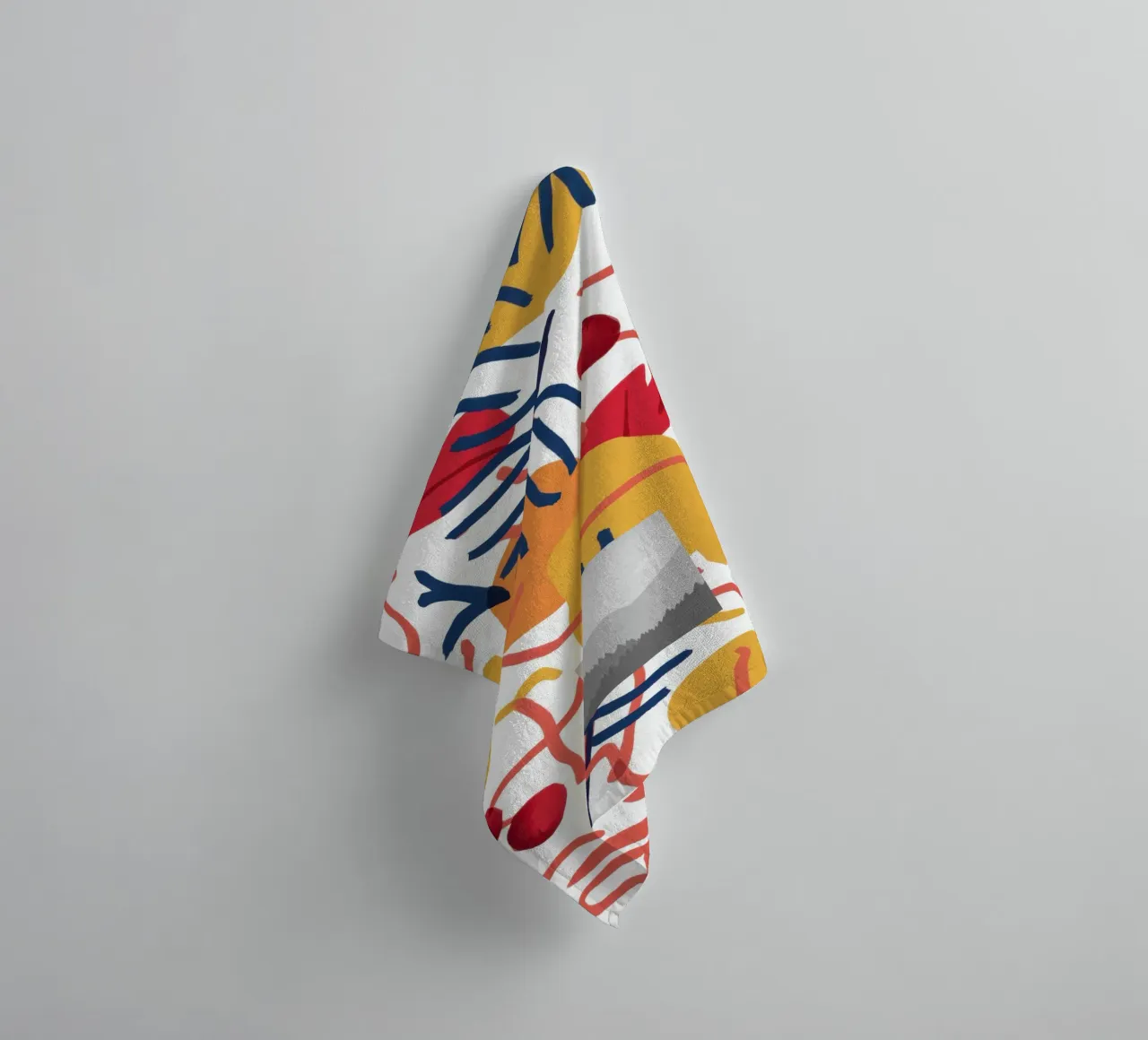 Abstract Botanical Form towel by Luna Aura