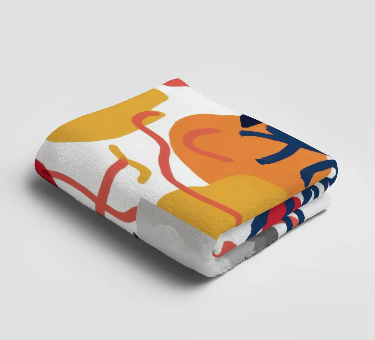 Abstract Botanical Form towel by Luna Aura