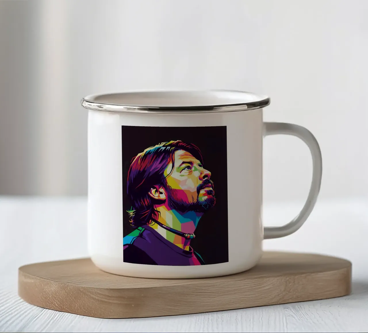 Dave Grohl arte #1 tazza in smalto da Hantamrata
