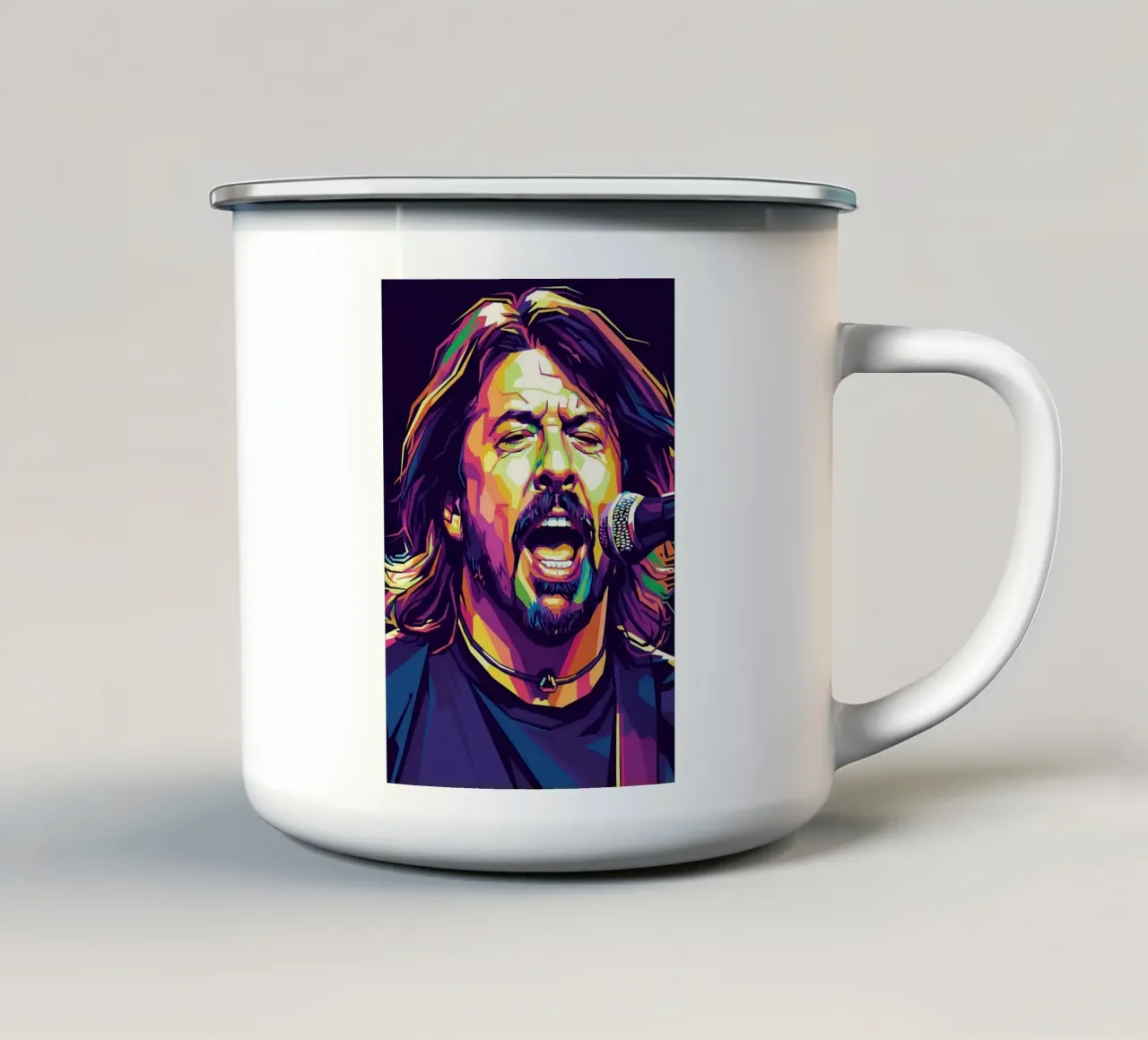 Dave Grohl arte #2 tazza in smalto da Hantamrata