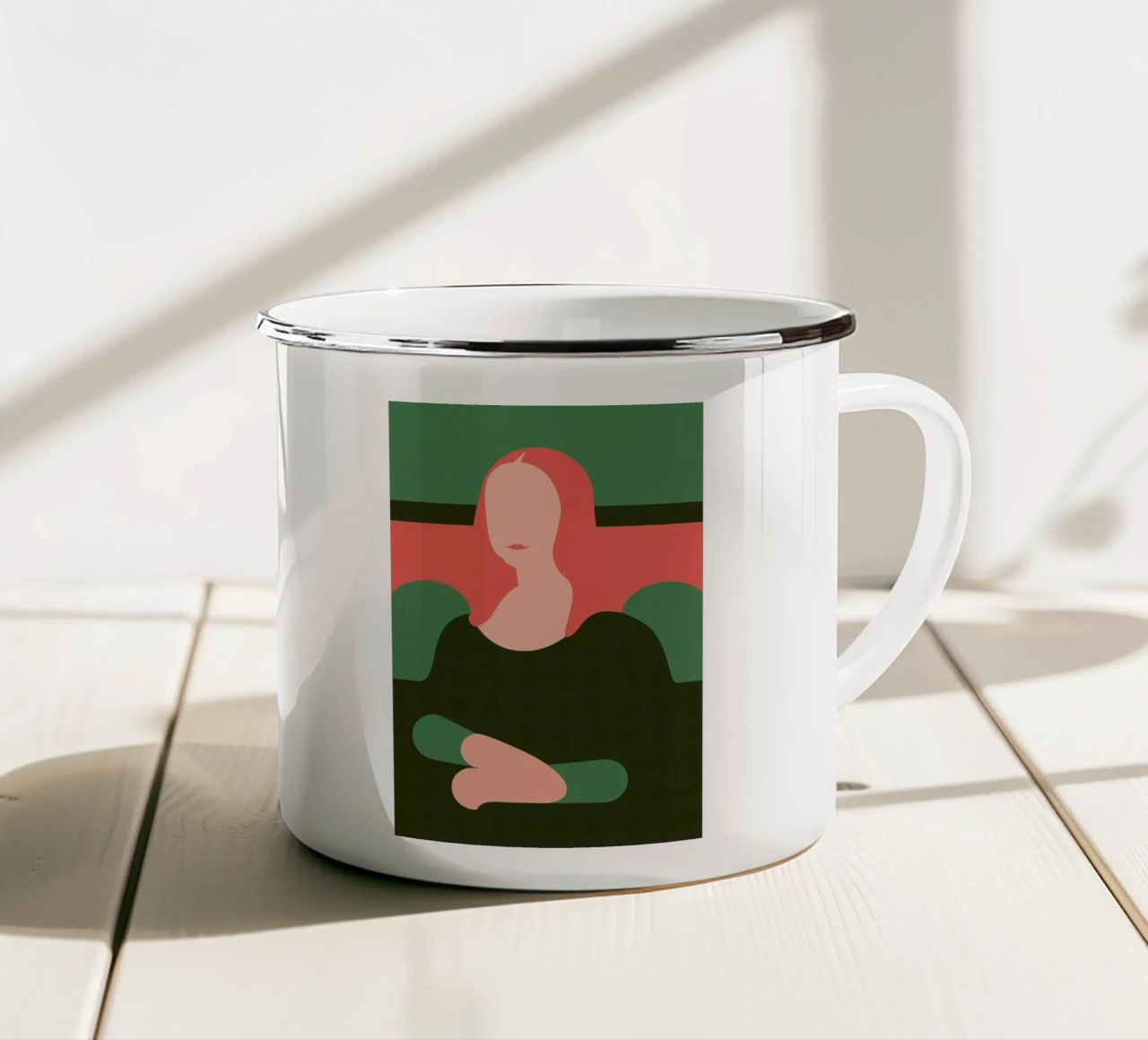 Monnalisa vs. Firenze tazza in smalto da Francesco Zorzi