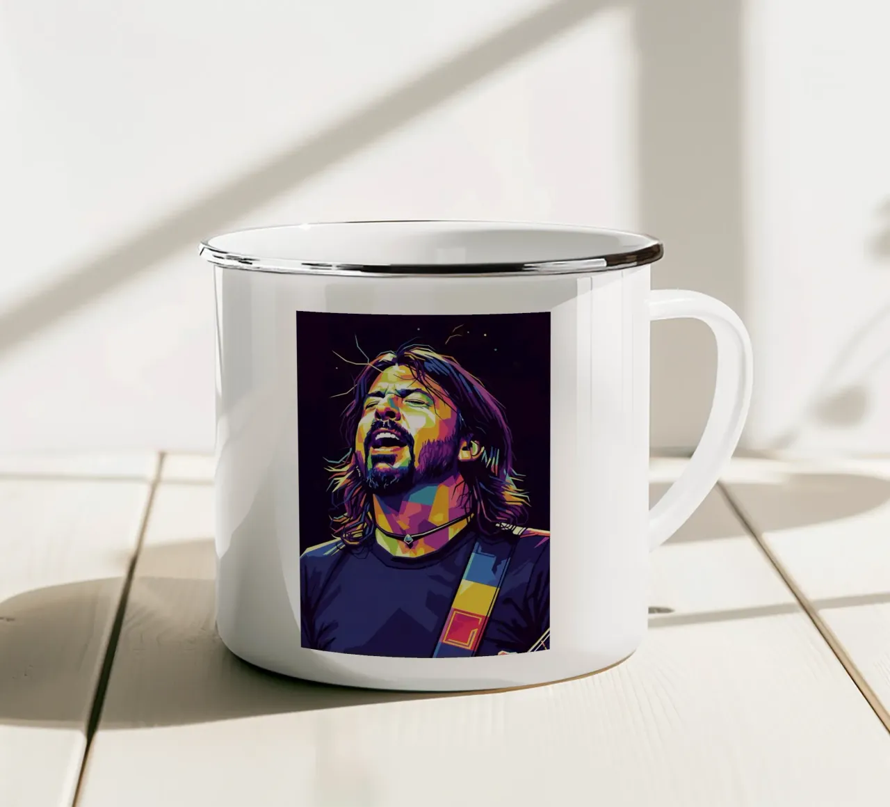 Dave Grohl arte #3 tazza in smalto da Hantamrata