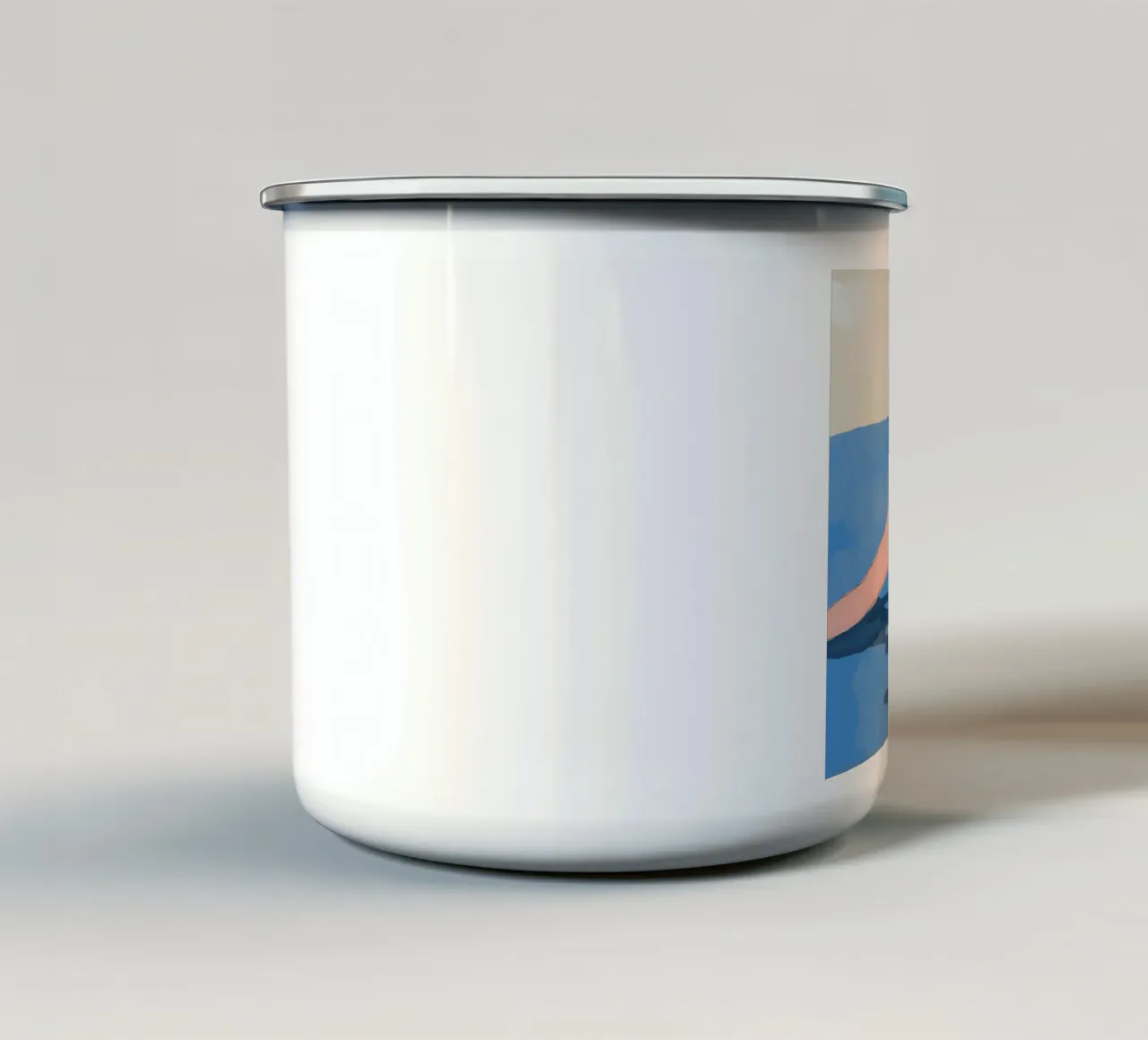 Nel blu tazza in smalto da LeaDArt